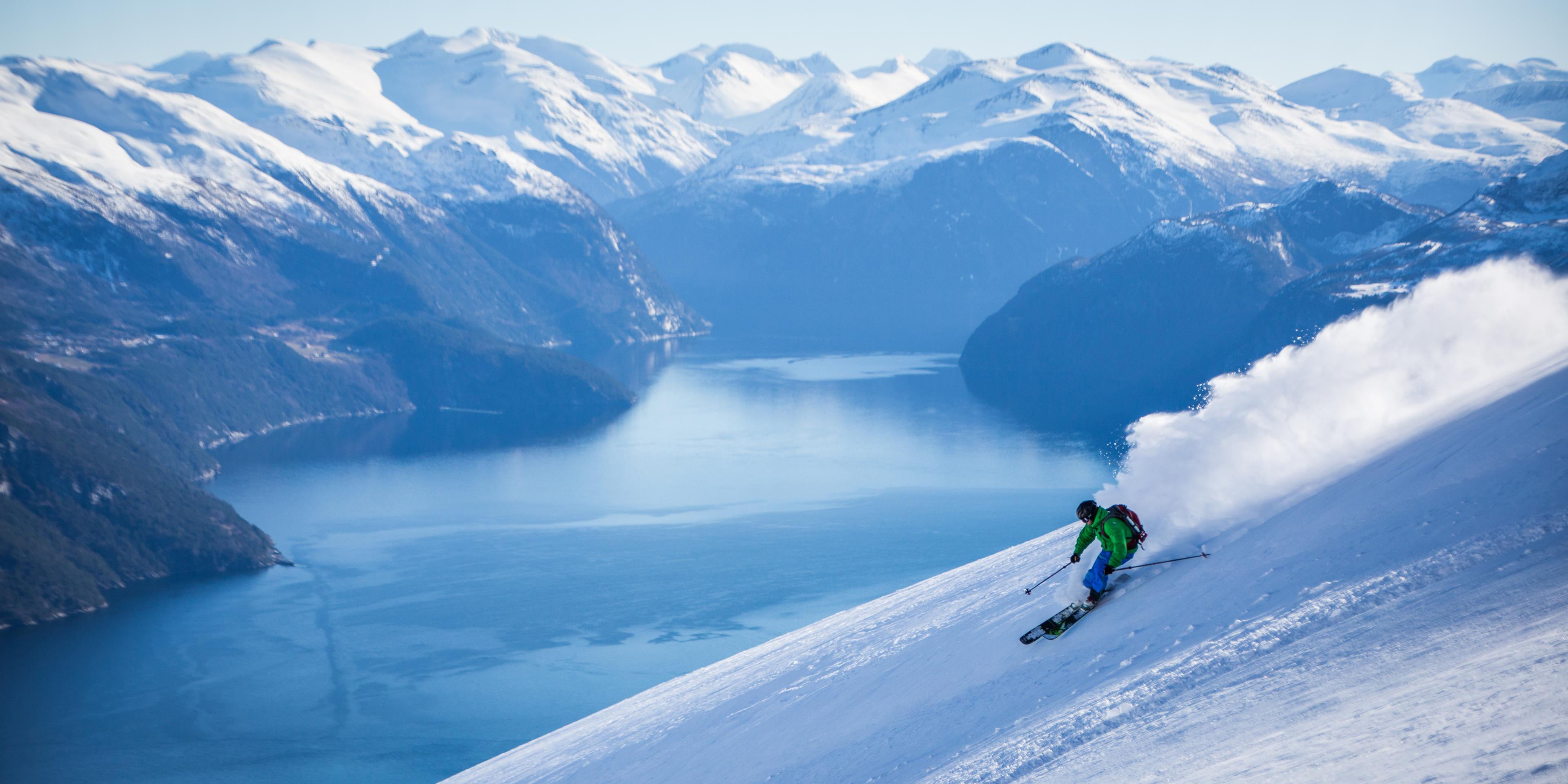 Ski Down the Fjords by Up Norway