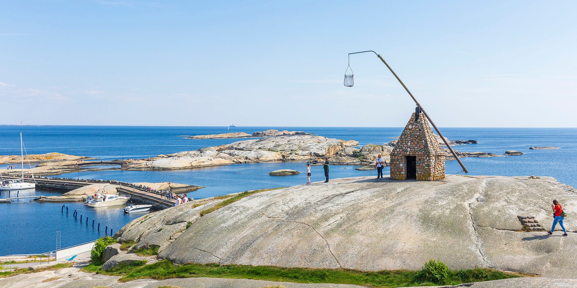 Vippefyret aan Verdens Ende, ’Het einde van de wereld’, in het nationaal park Færder in Vestfold