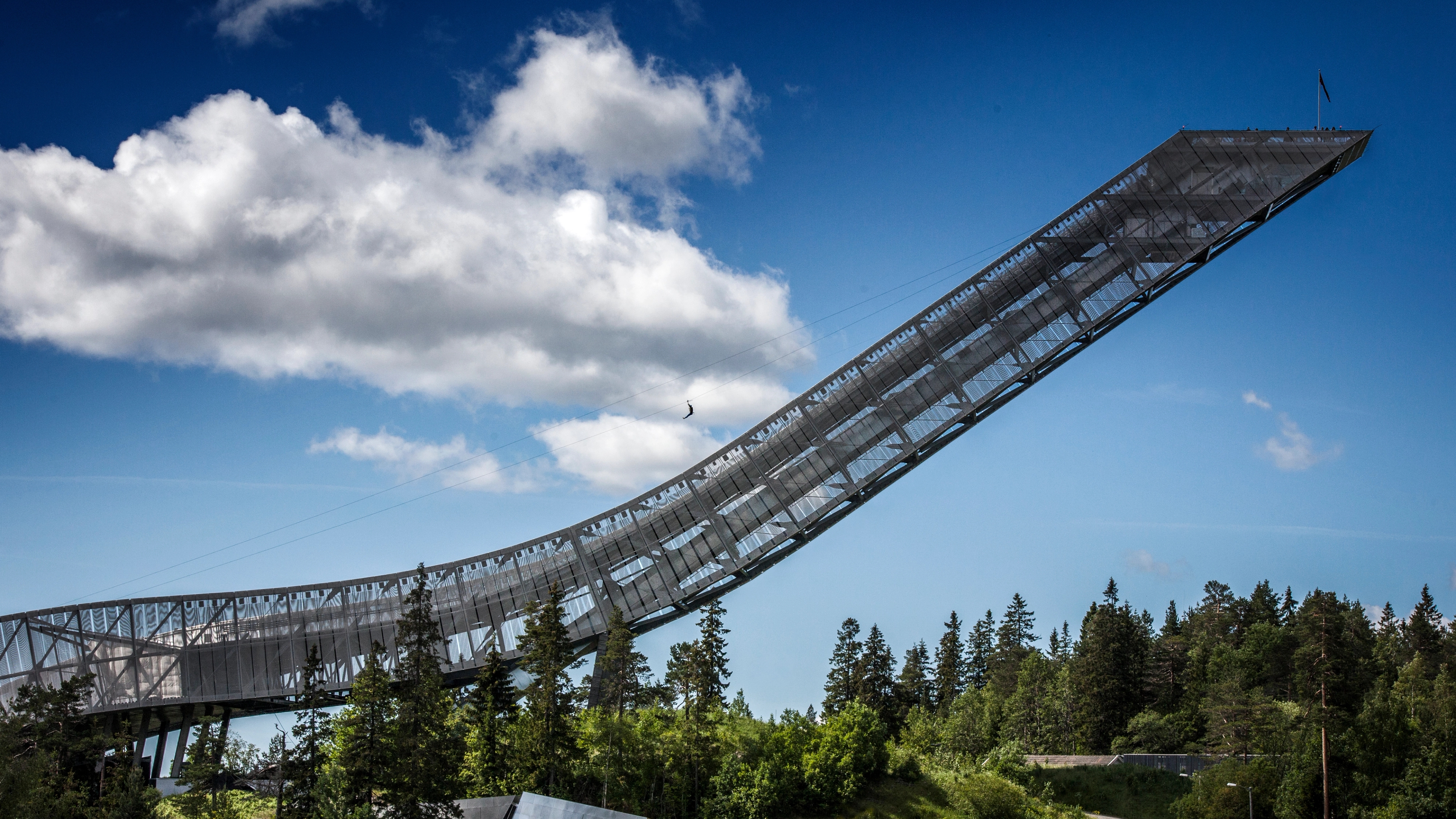 Kollensvevet zipline in Oslo