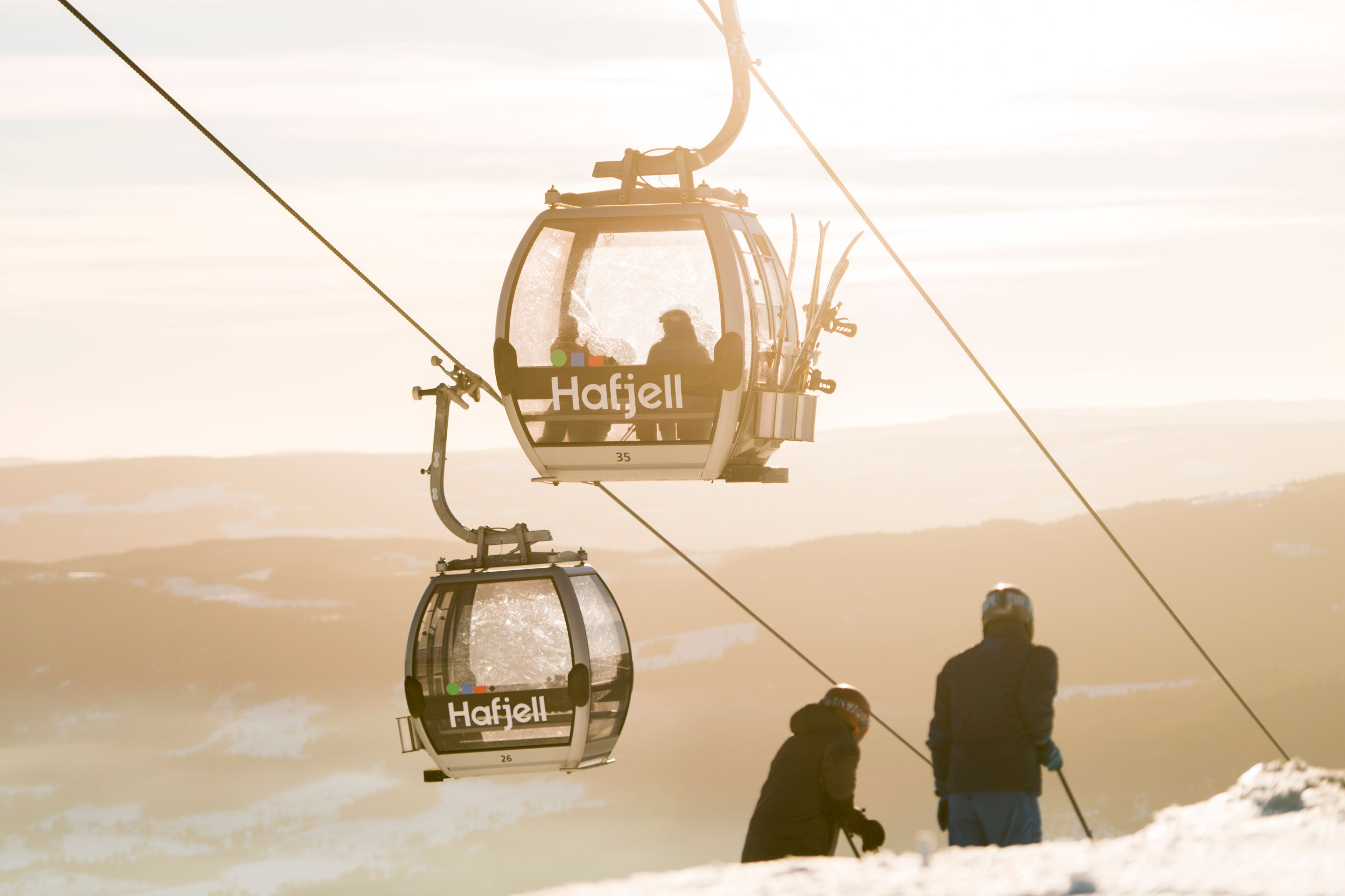 Ski lift in Hafjell alpine center