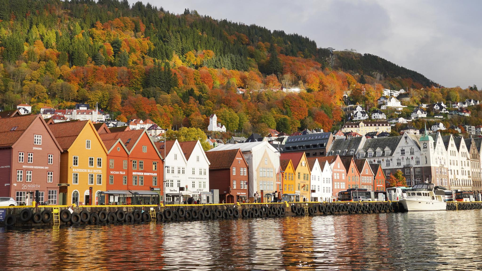 Bryggen in Bergen, wharf