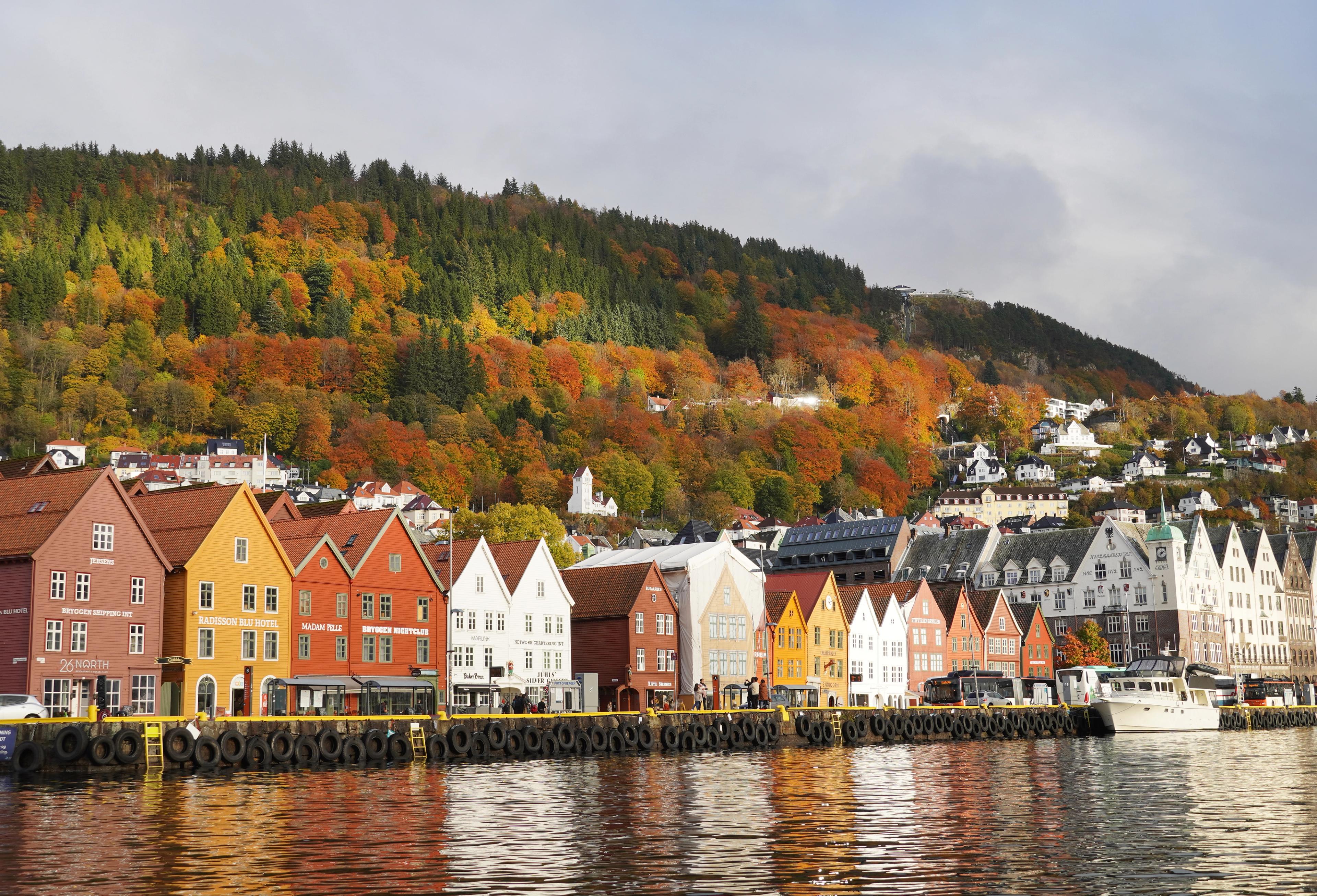 Bryggen in Bergen, wharf