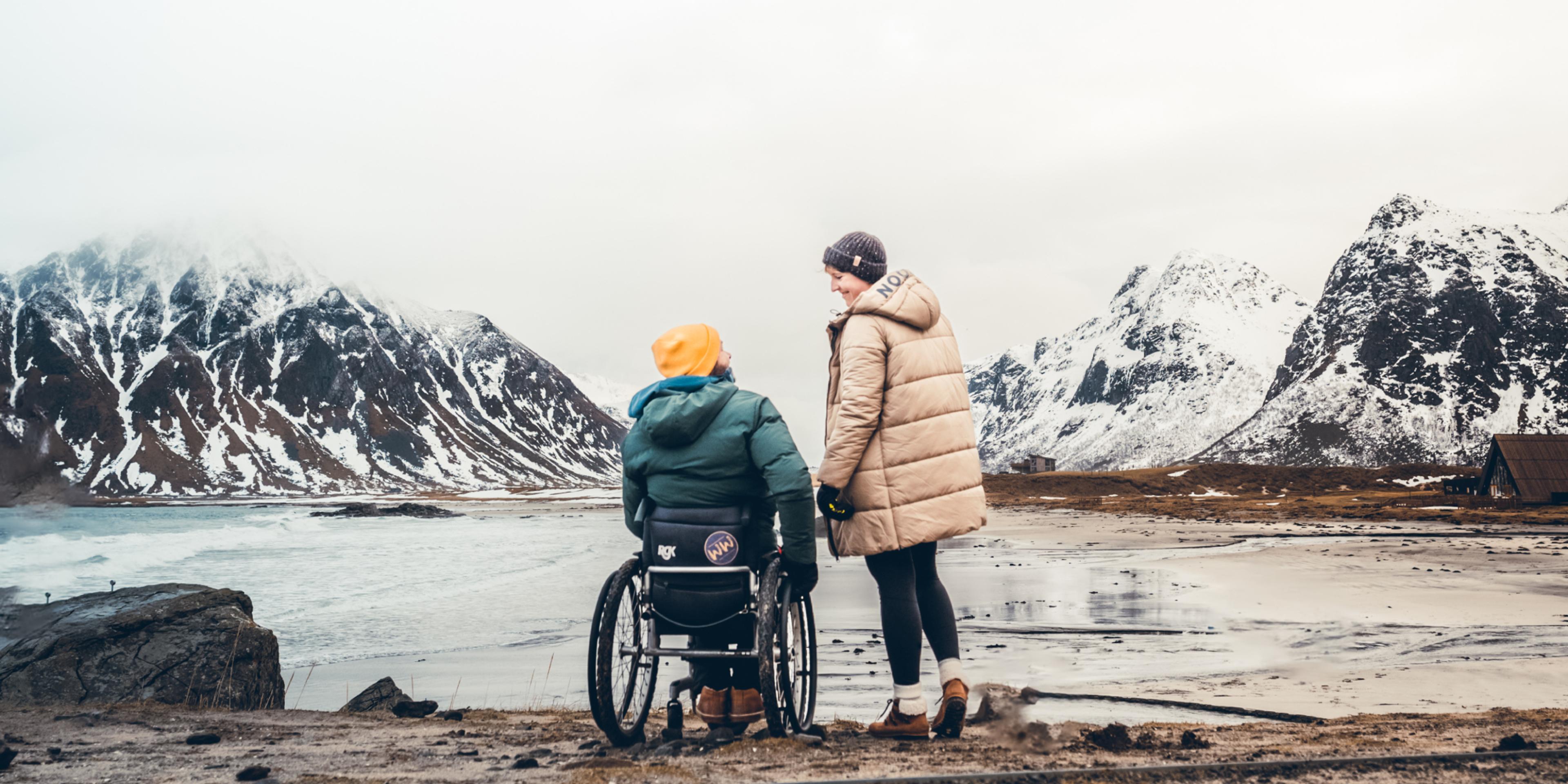 Wheeled World at Skagsanden Beach, Northern Norway