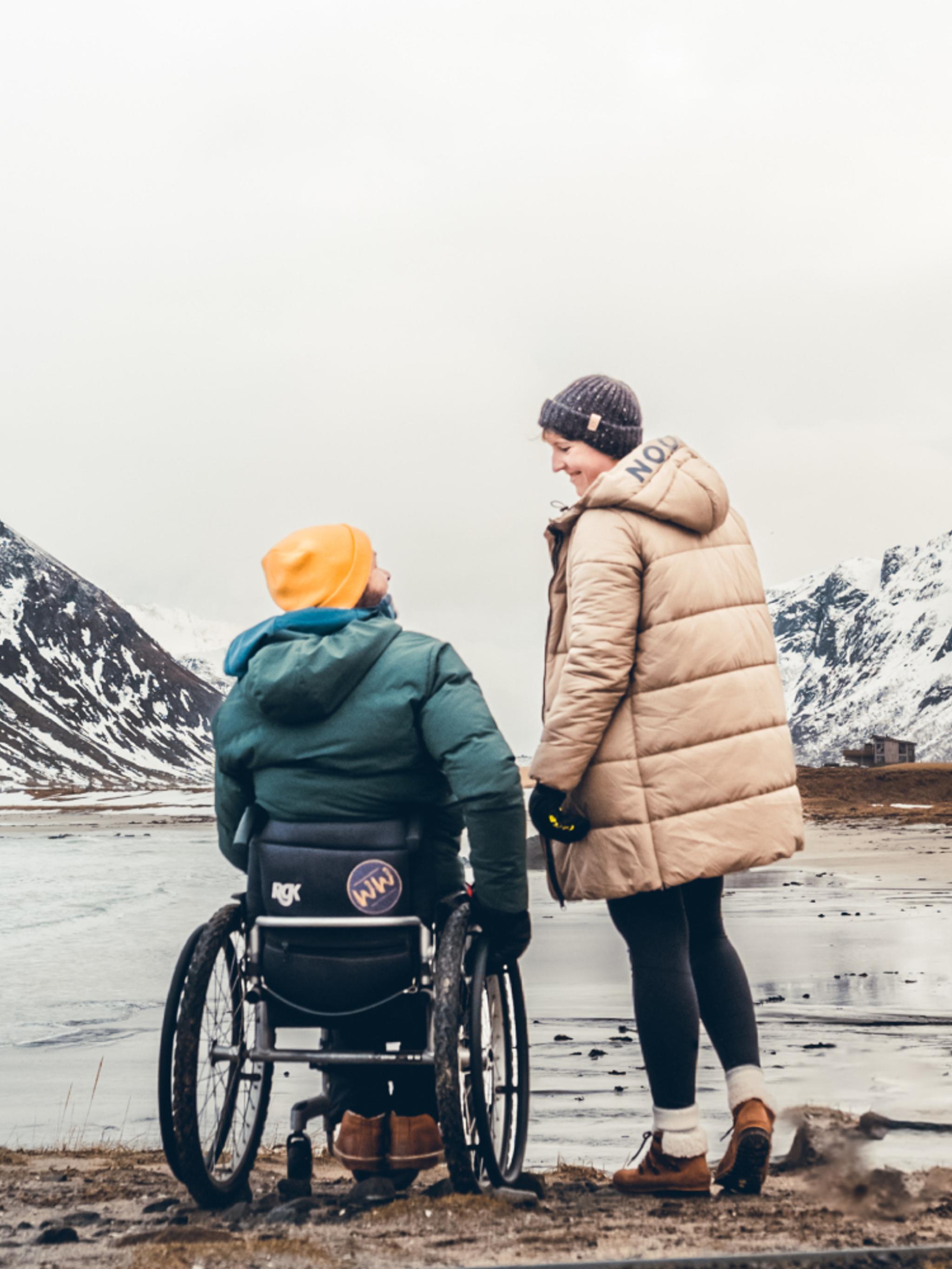 Wheeled World at Skagsanden Beach, Northern Norway