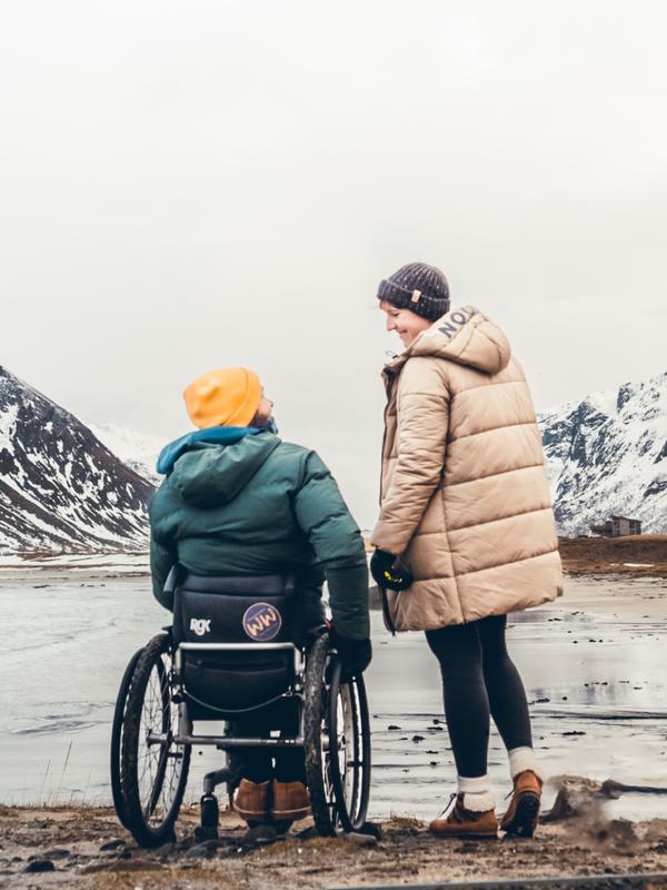 Wheeled World at Skagsanden Beach, Northern Norway