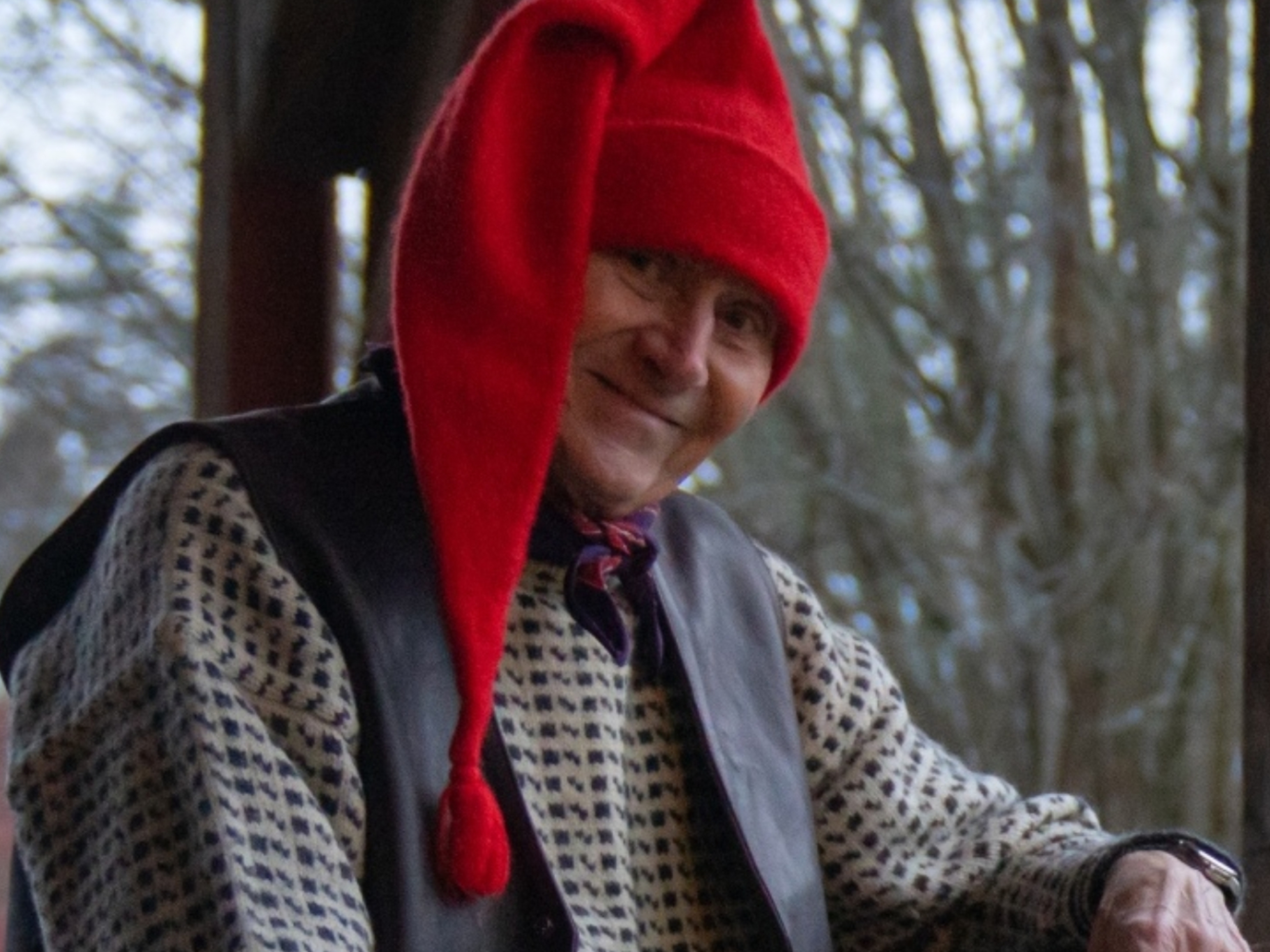 The Norwegian Santa, Fjøsnissen, at the Christmas market in Norsk Folkemuseum in Bygdøy, Eastern Norway