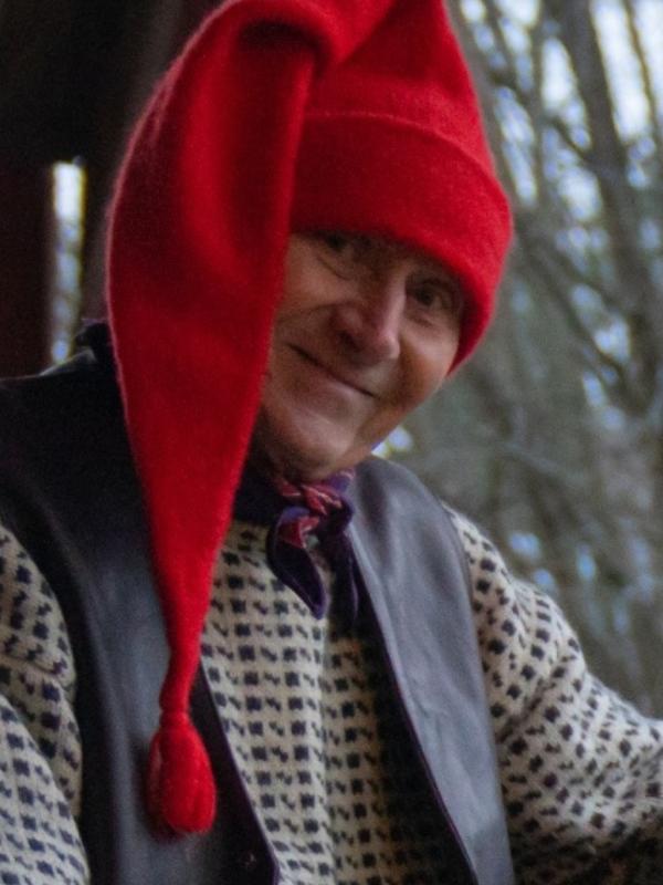 The Norwegian Santa, Fjøsnissen, at the Christmas market in Norsk Folkemuseum in Bygdøy, Eastern Norway