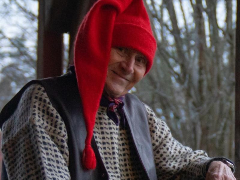 The Norwegian Santa, Fjøsnissen, at the Christmas market in Norsk Folkemuseum in Bygdøy, Eastern Norway