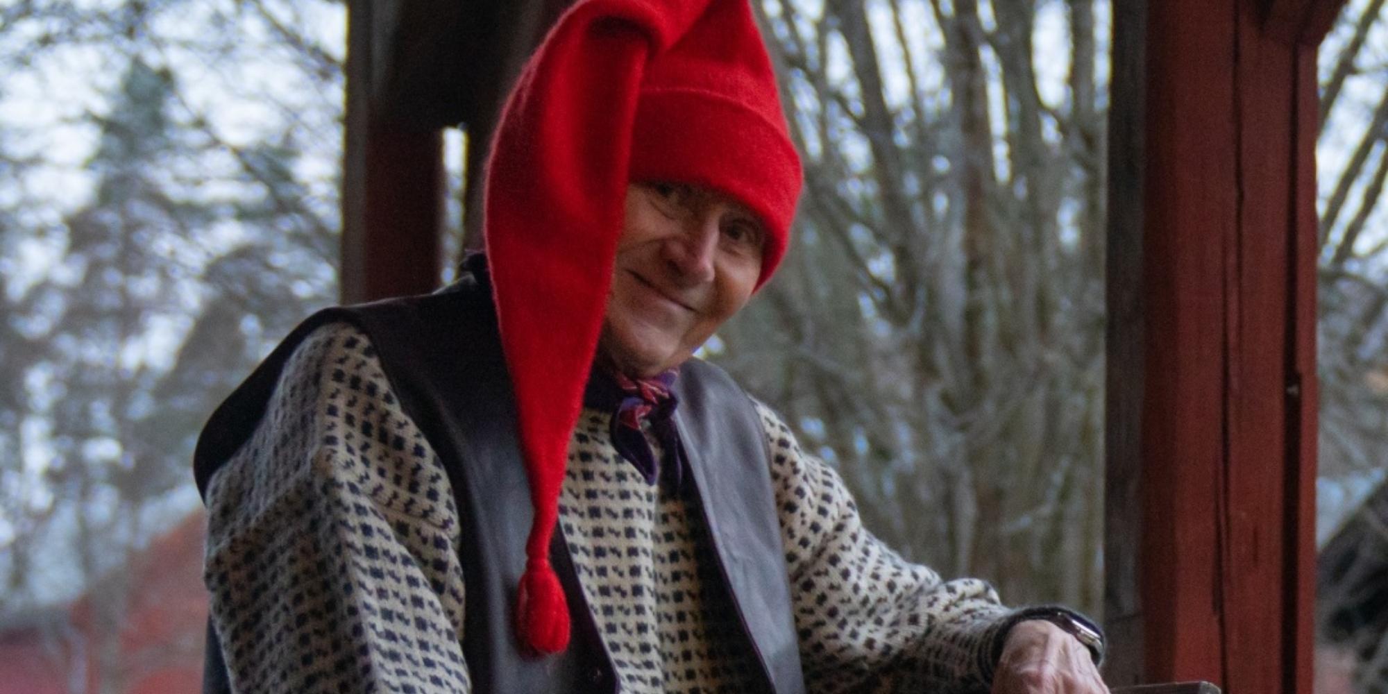 The Norwegian Santa, Fjøsnissen, at the Christmas market in Norsk Folkemuseum in Bygdøy, Eastern Norway