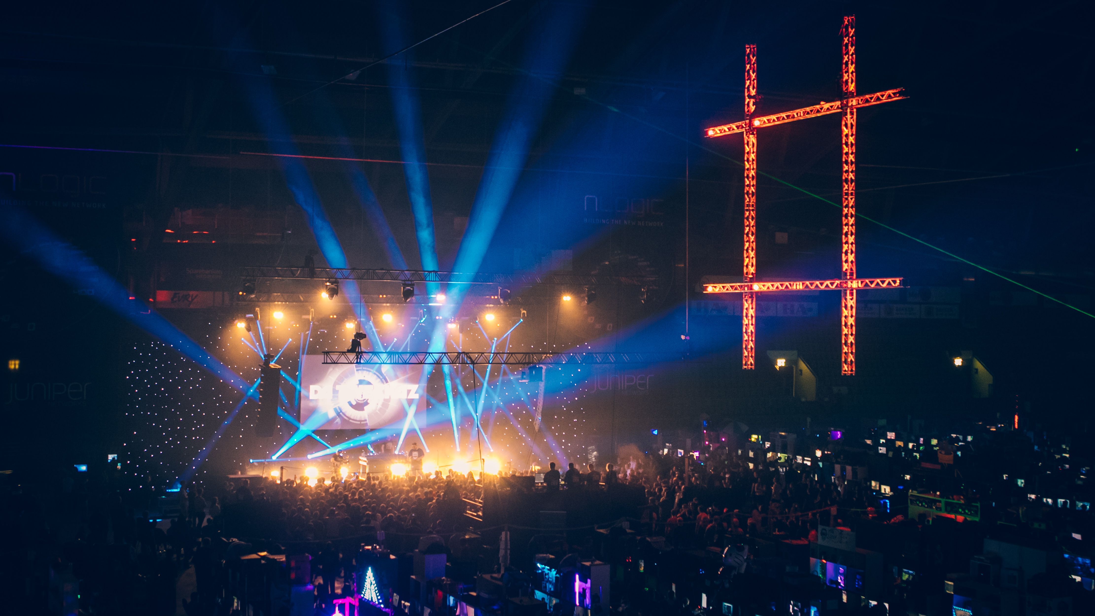 Overlooking The Gathering LAN event inside Vikingskipet