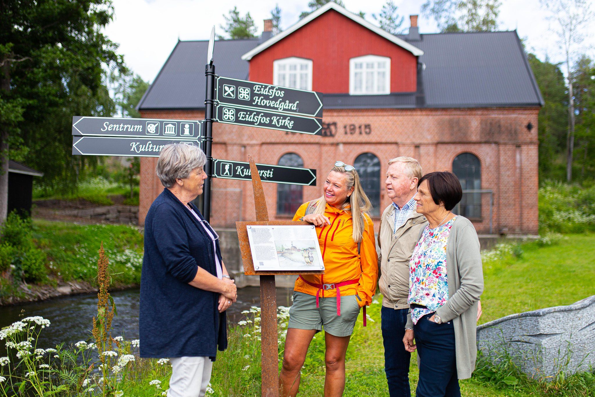 Guided tour at Eidsfoss Jernverk near Holmestrand, Vestfold, Norway