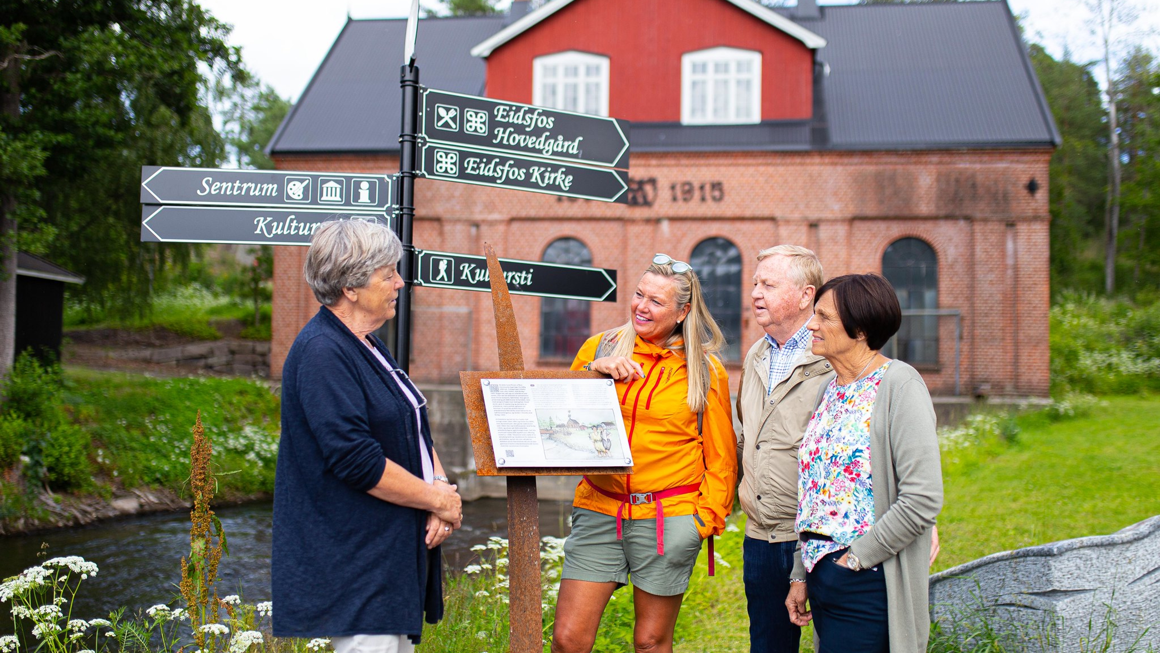 Guided tour at Eidsfoss Jernverk near Holmestrand, Vestfold, Norway