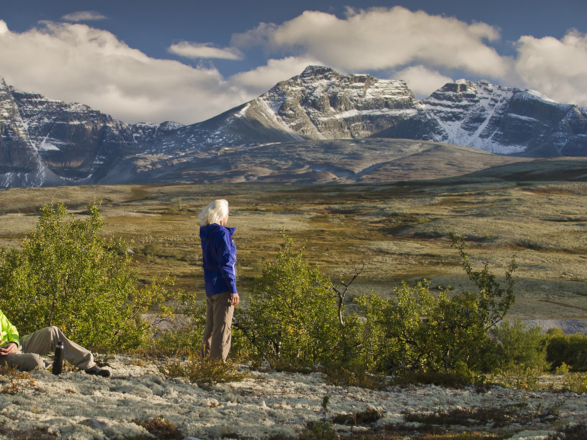 Petite pause au cours d’une randonnée dans le massif des Rondane, en Norvège de l'Est