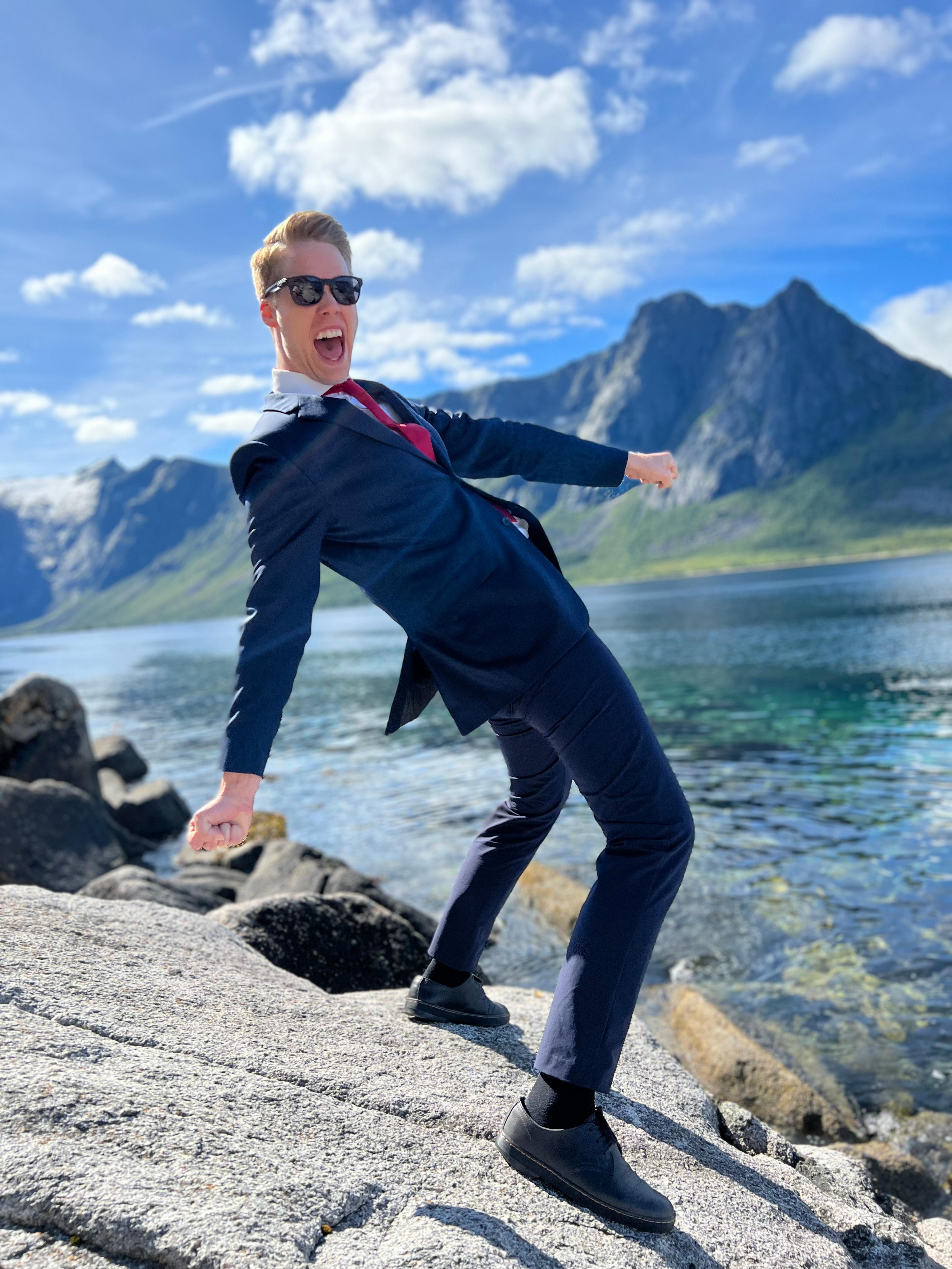 Kjetil Krogstad dancing in Tromsø