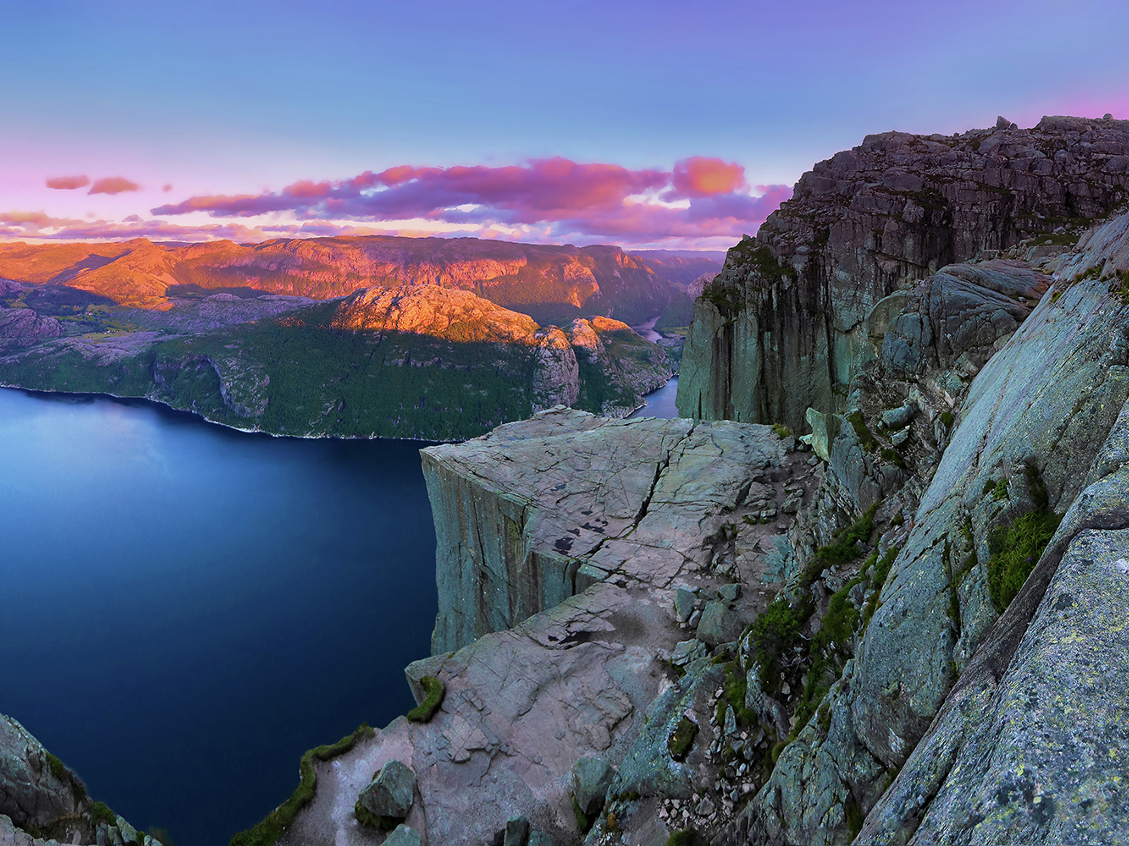 The Pulpit Rock and Lysefjorden in Fjord Norway