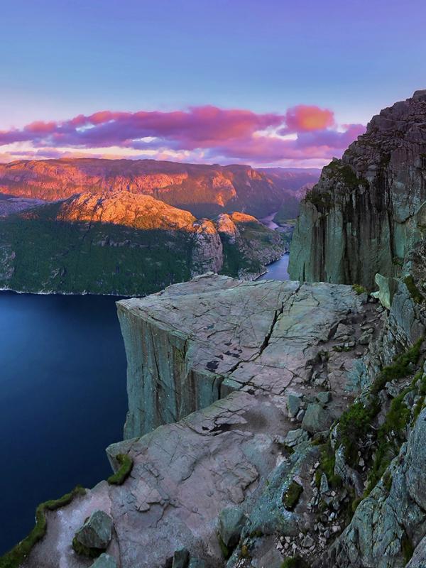 The Pulpit Rock and Lysefjorden in Fjord Norway