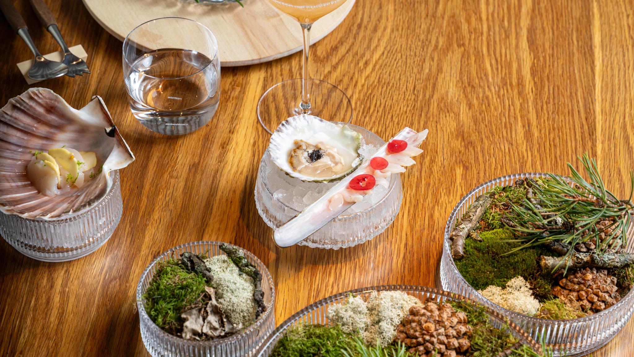 Fine dining from Credo restaurant at The National Library in Oslo