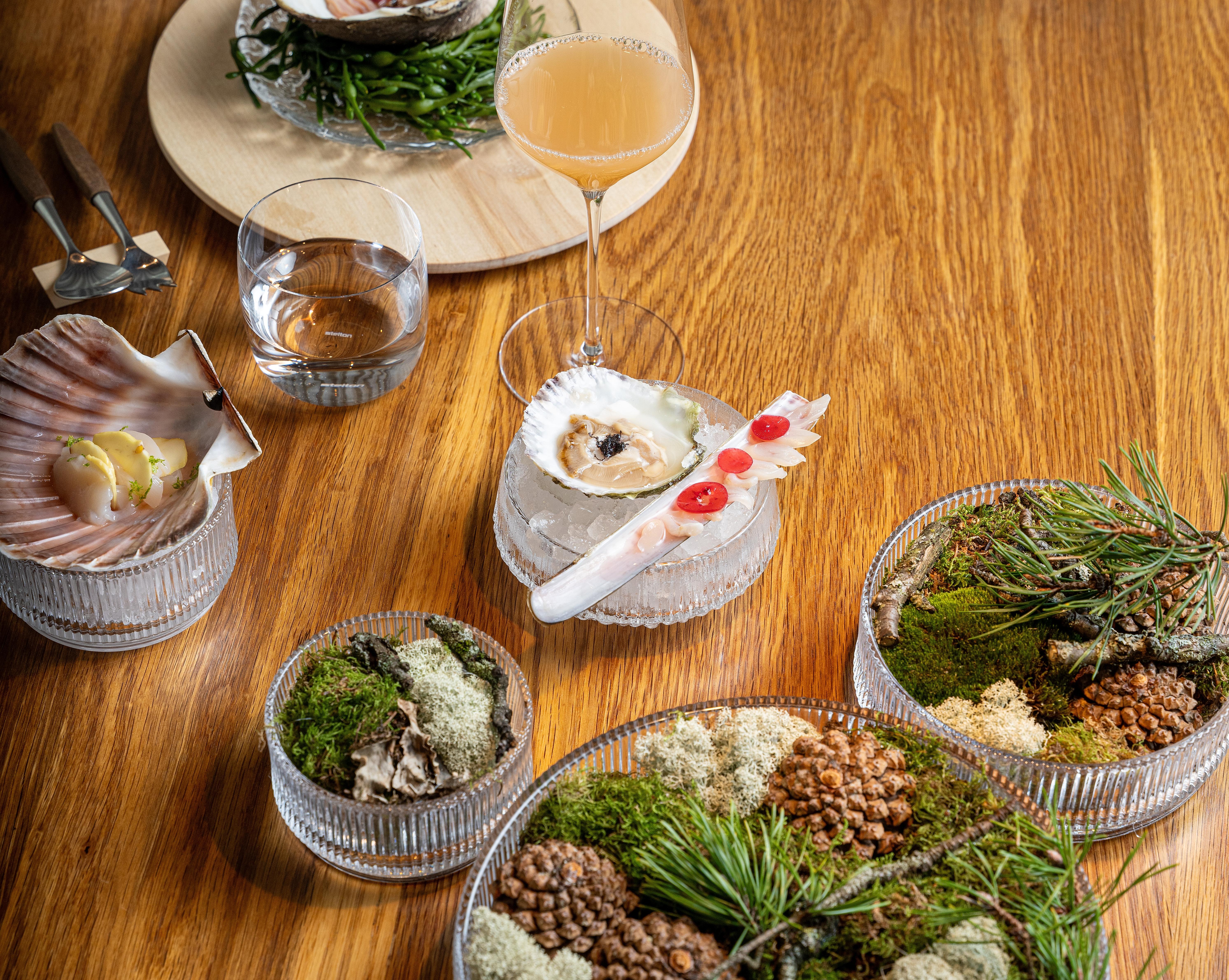 Fine dining from Credo restaurant at The National Library in Oslo