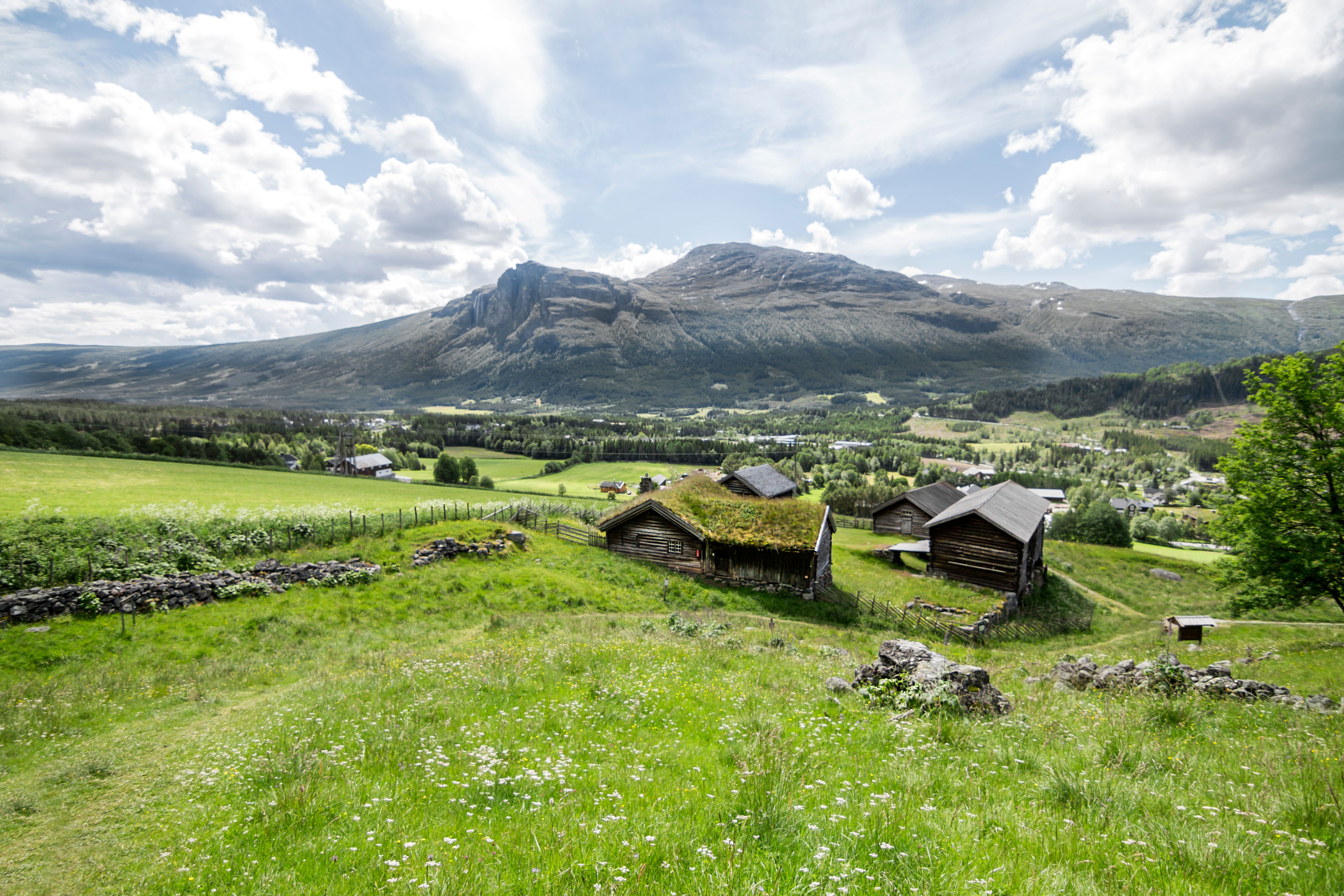 The rural museum Hemsedal Bygdatun in Hallingdal, Eastern Norway