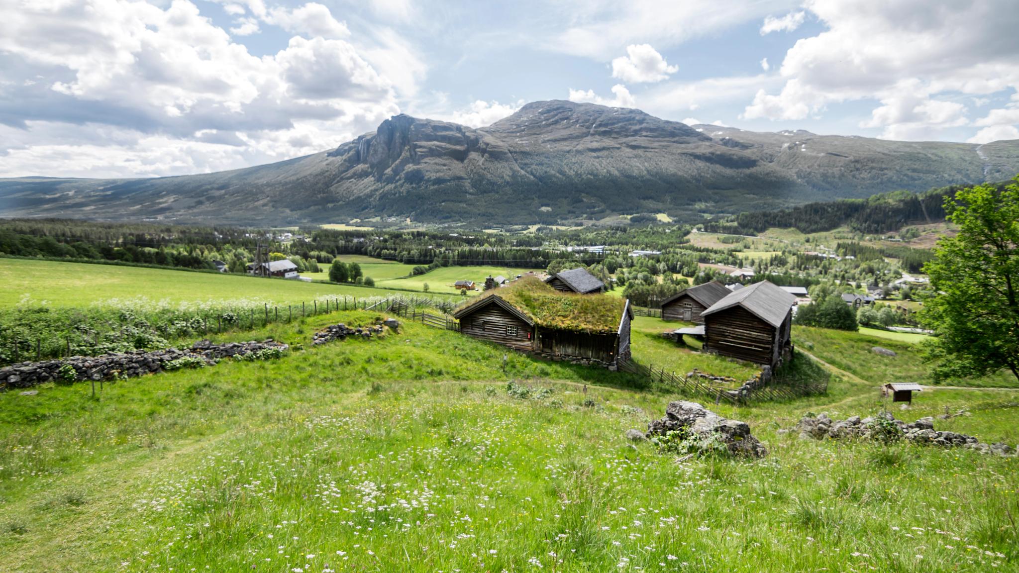 The rural museum Hemsedal Bygdatun in Hallingdal, Eastern Norway