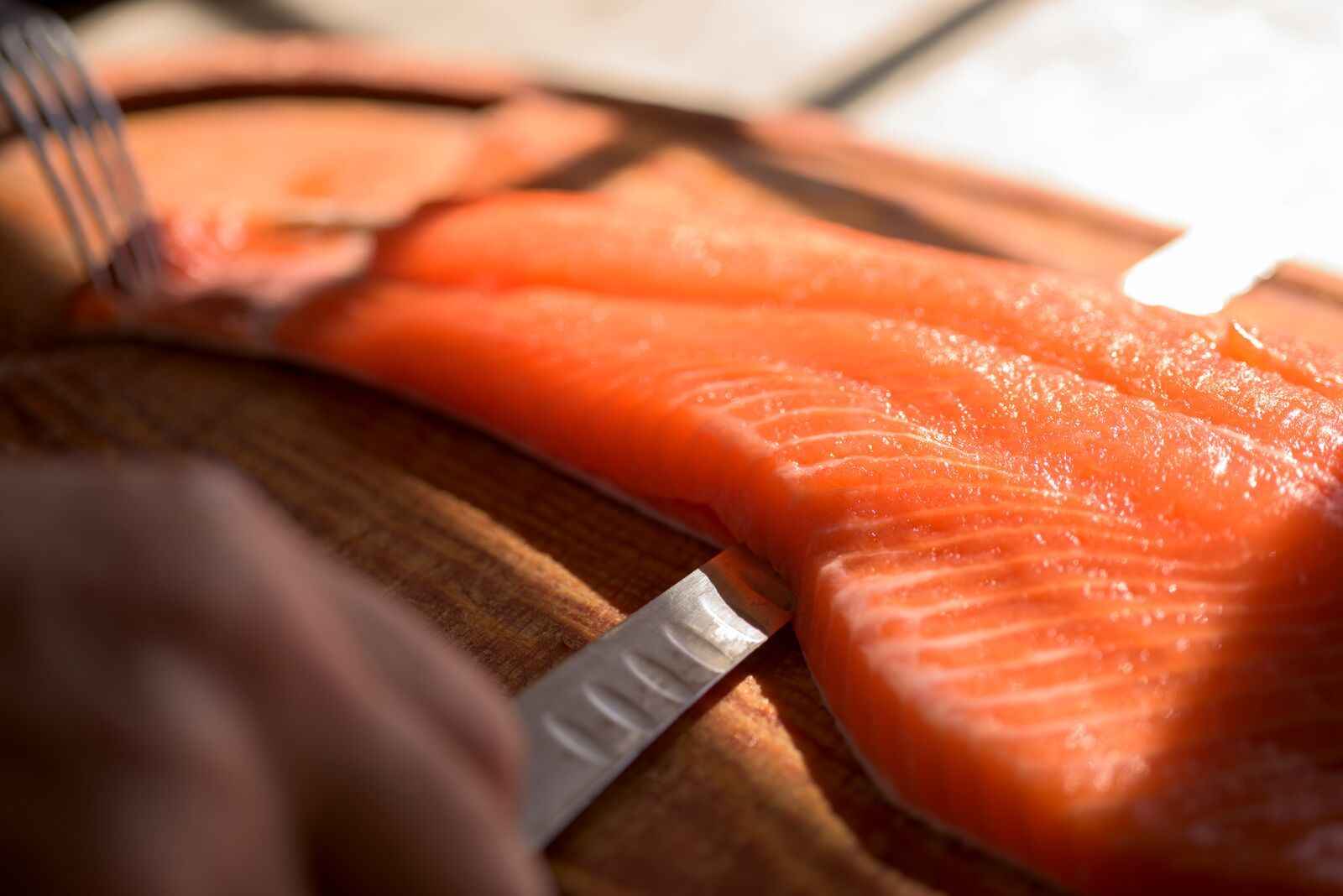 Fish filet, dinner preparations