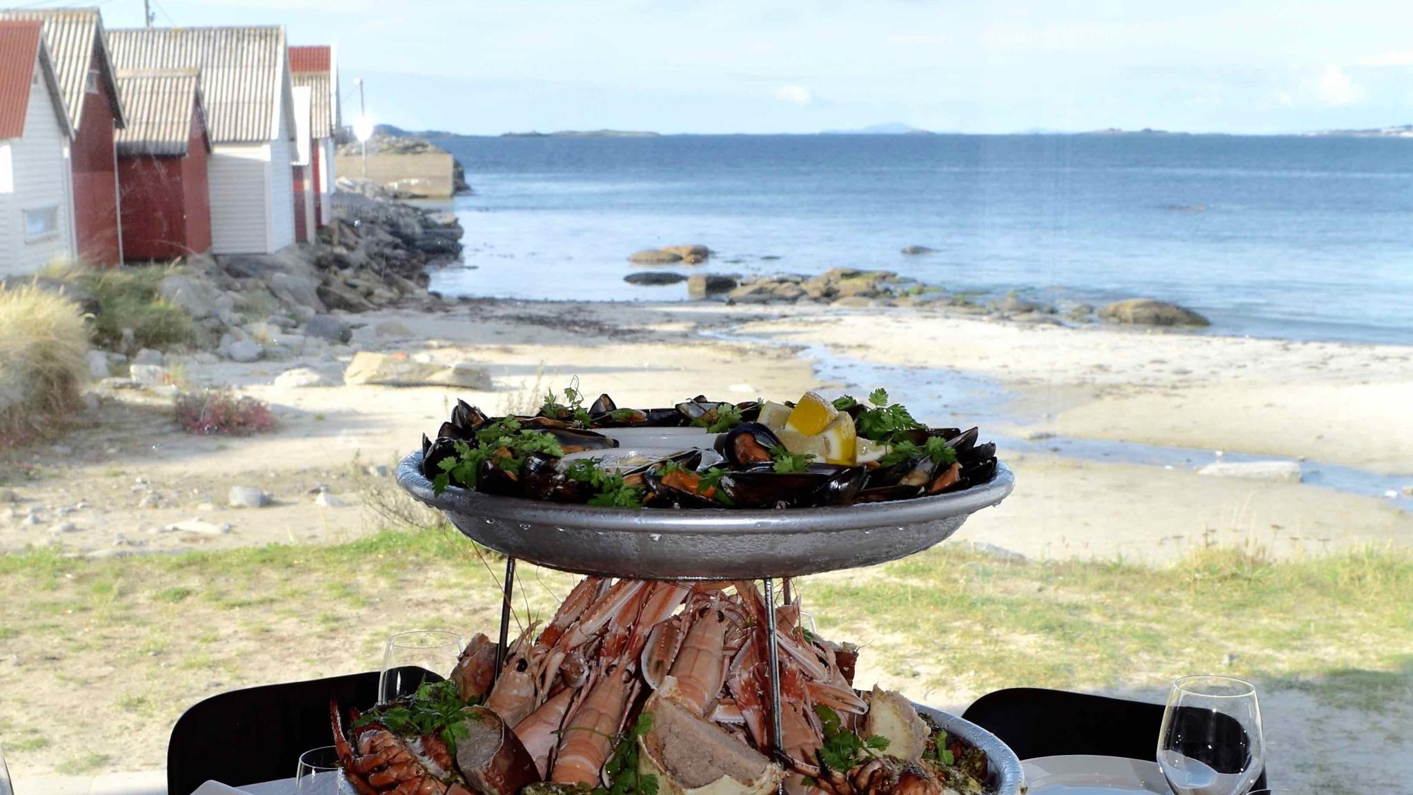 Seafood from Strandhuset at Ølberg