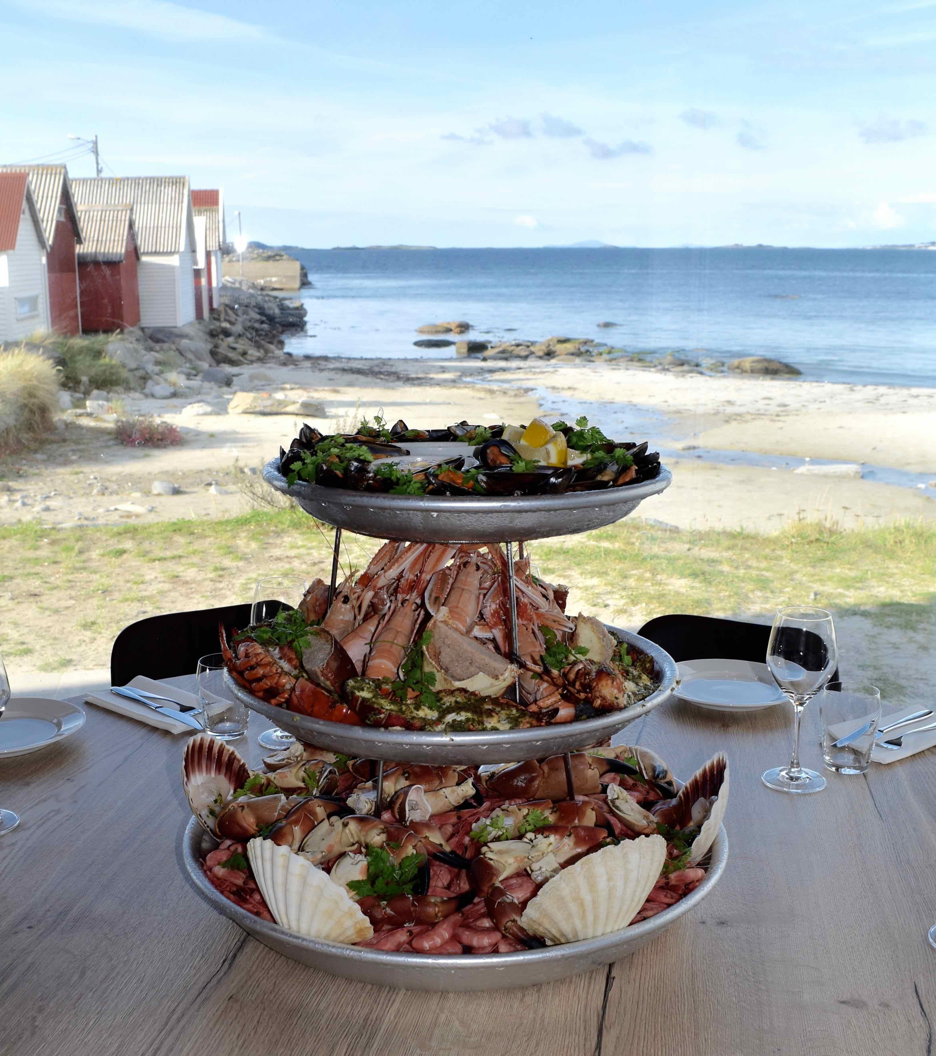Seafood from Strandhuset at Ølberg