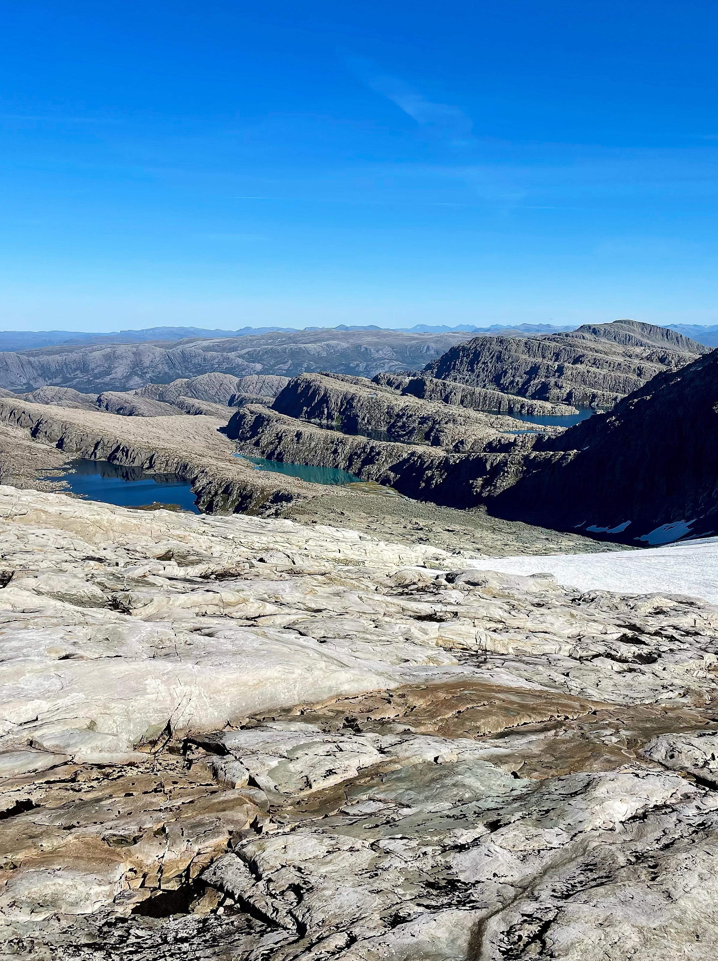 The unique shelf landscape in Ålfoten by the Ålfoten glacier, Nordfjord
