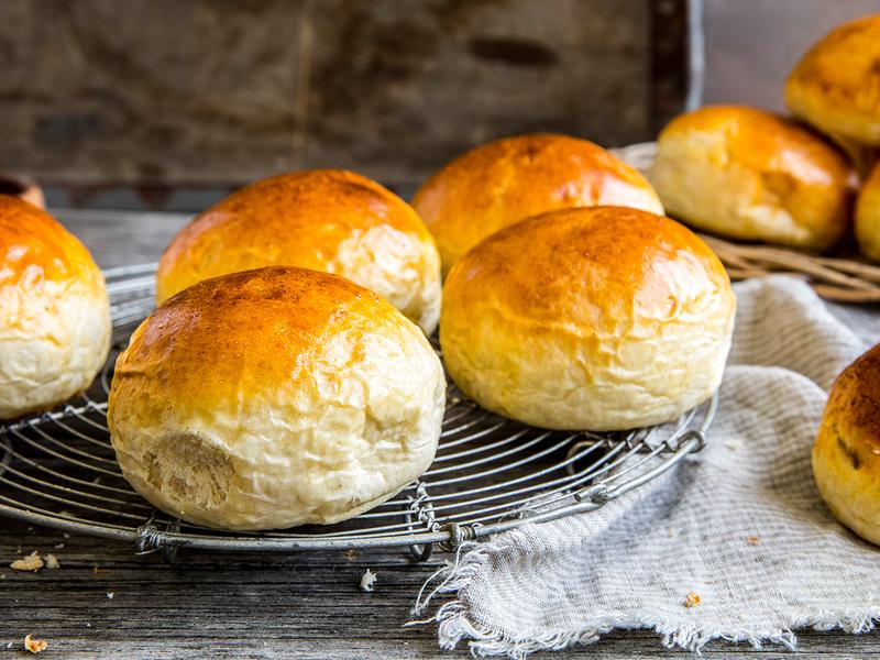 Wheat buns on a platter in Norway