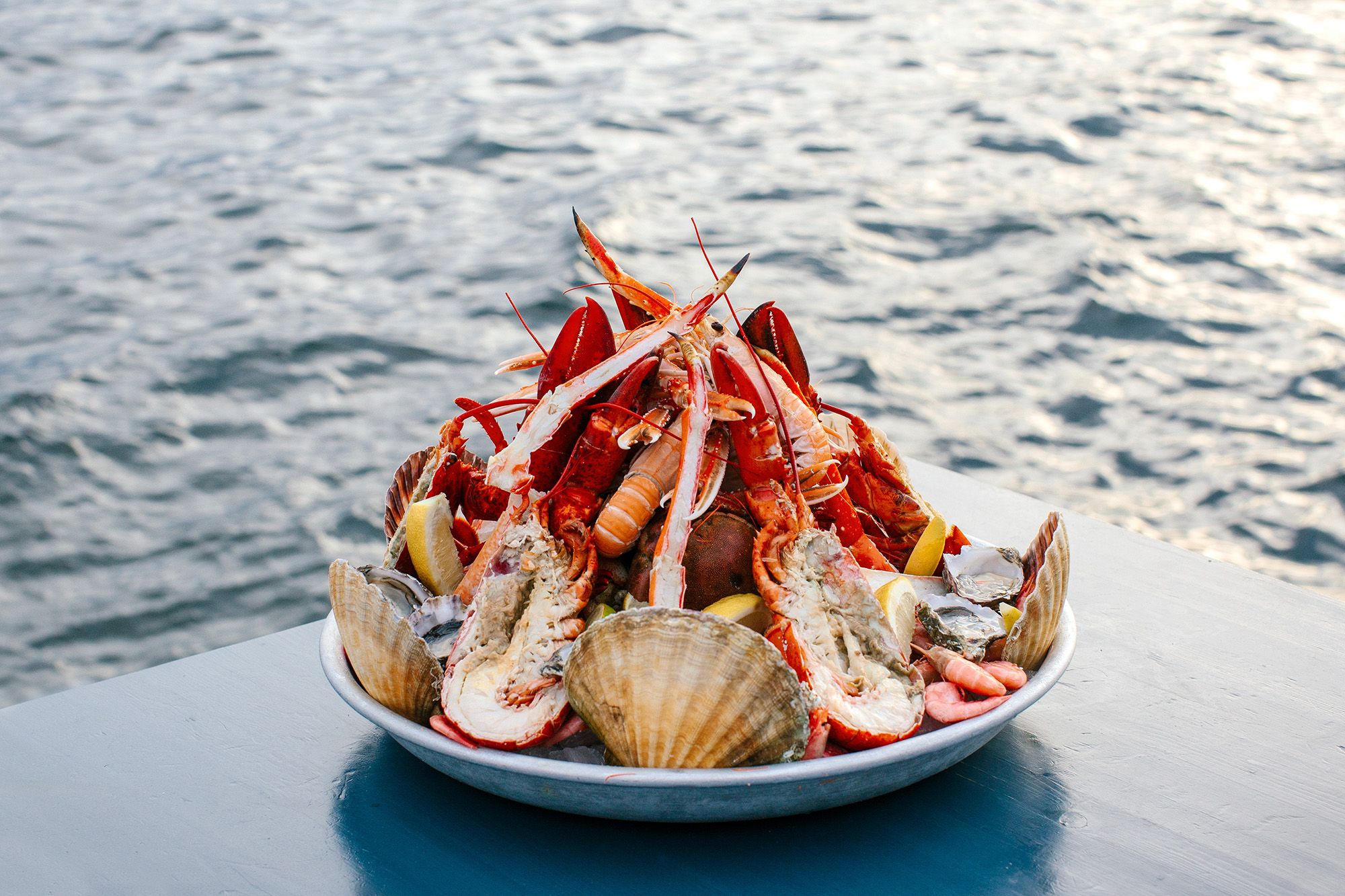First-class Norwegian seafood on a platter