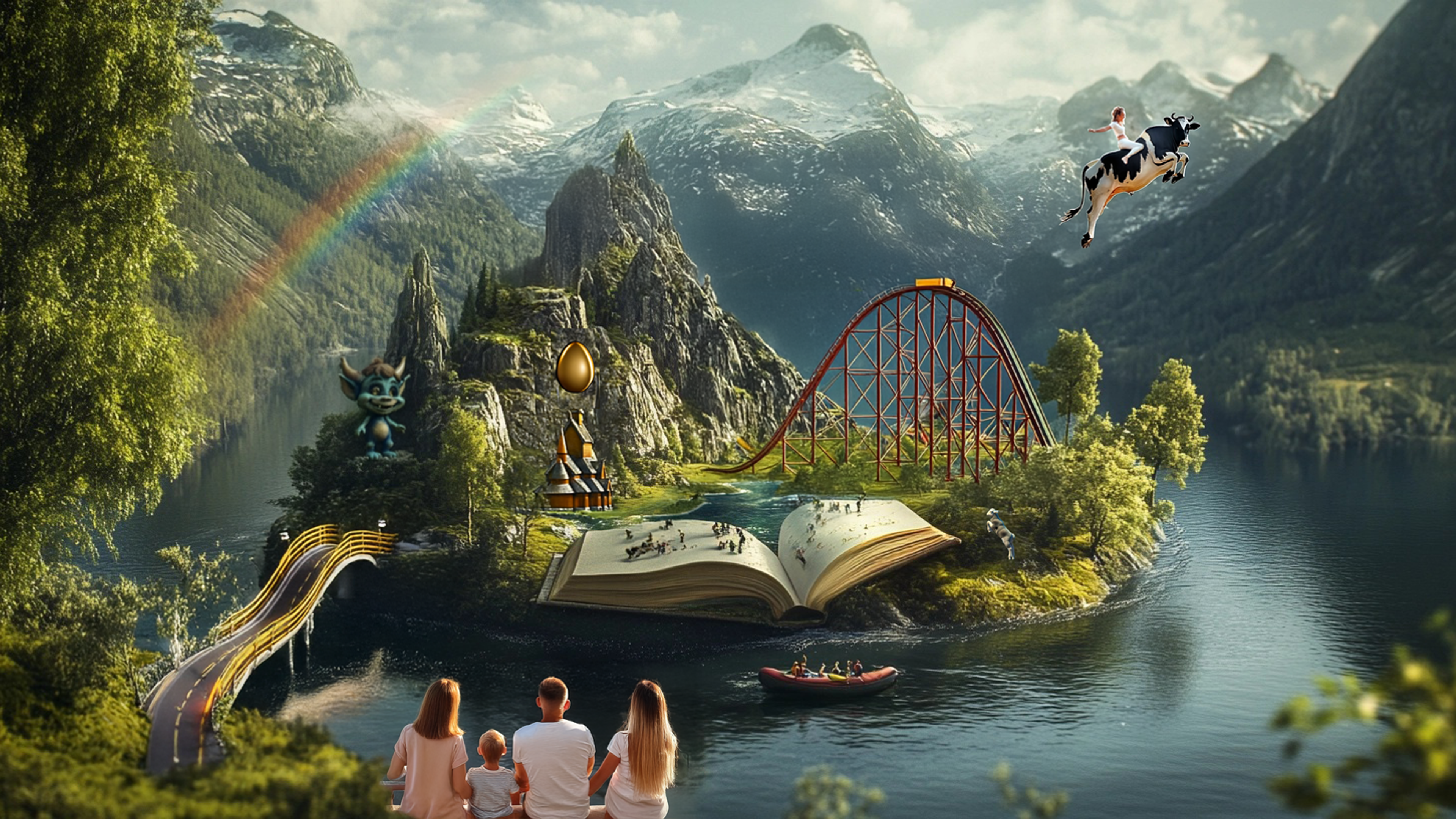 Video thumbnail for the Fairytale Finder app with a picture of a car driving in a virtual world.