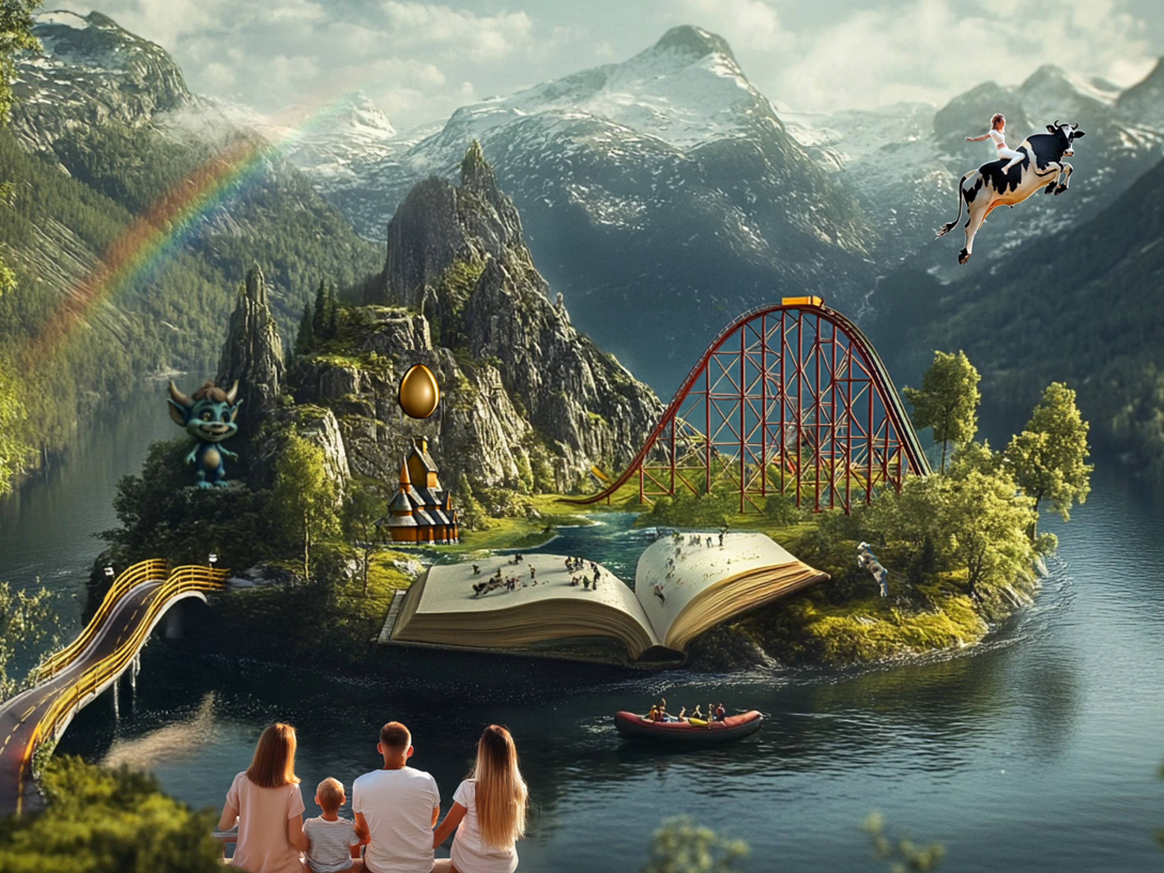 Video thumbnail for the Fairytale Finder app with a picture of a car driving in a virtual world.