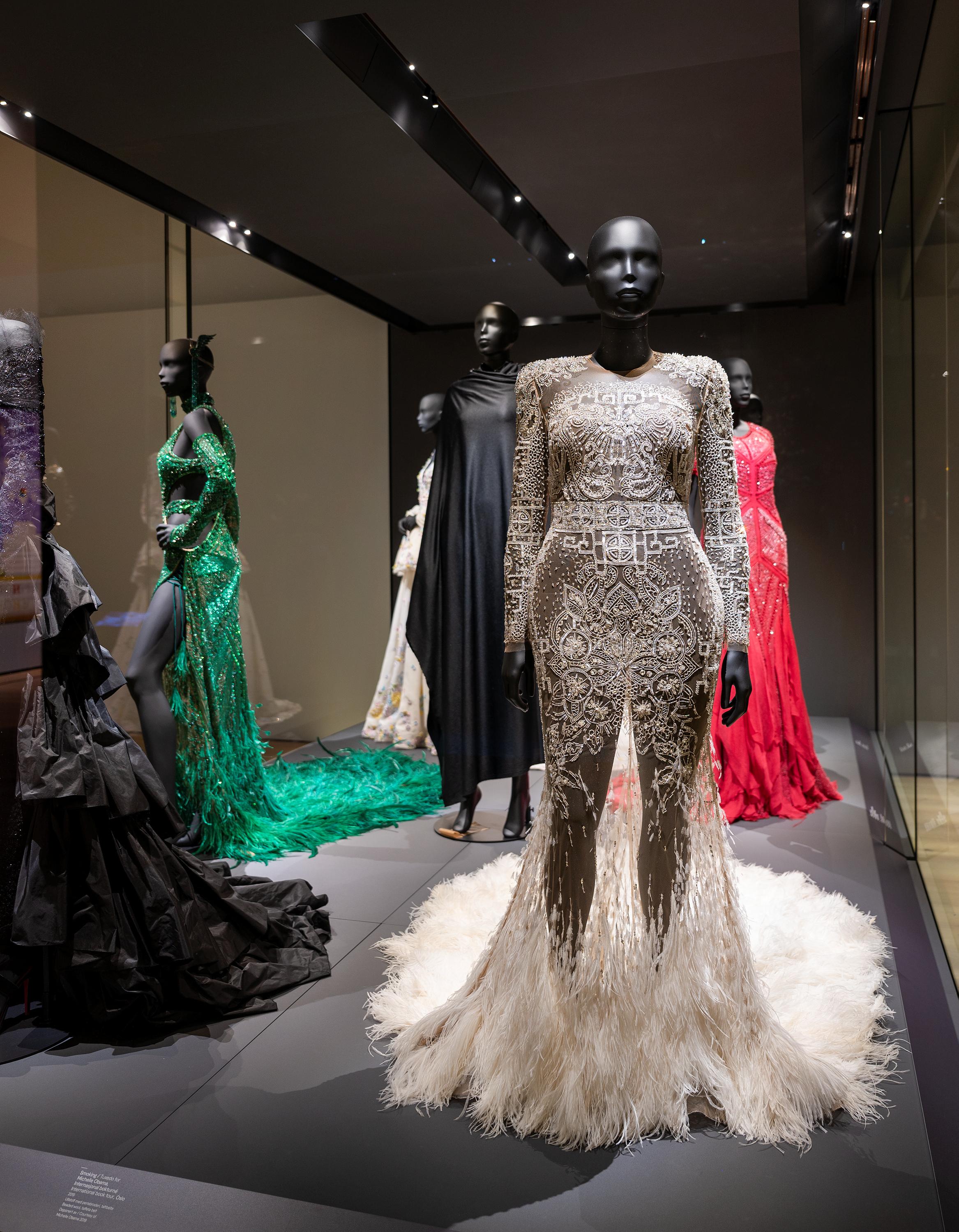 Kim Kardarshian's dress designed by Peter Dundas, exhibited at The National Museum of Norway