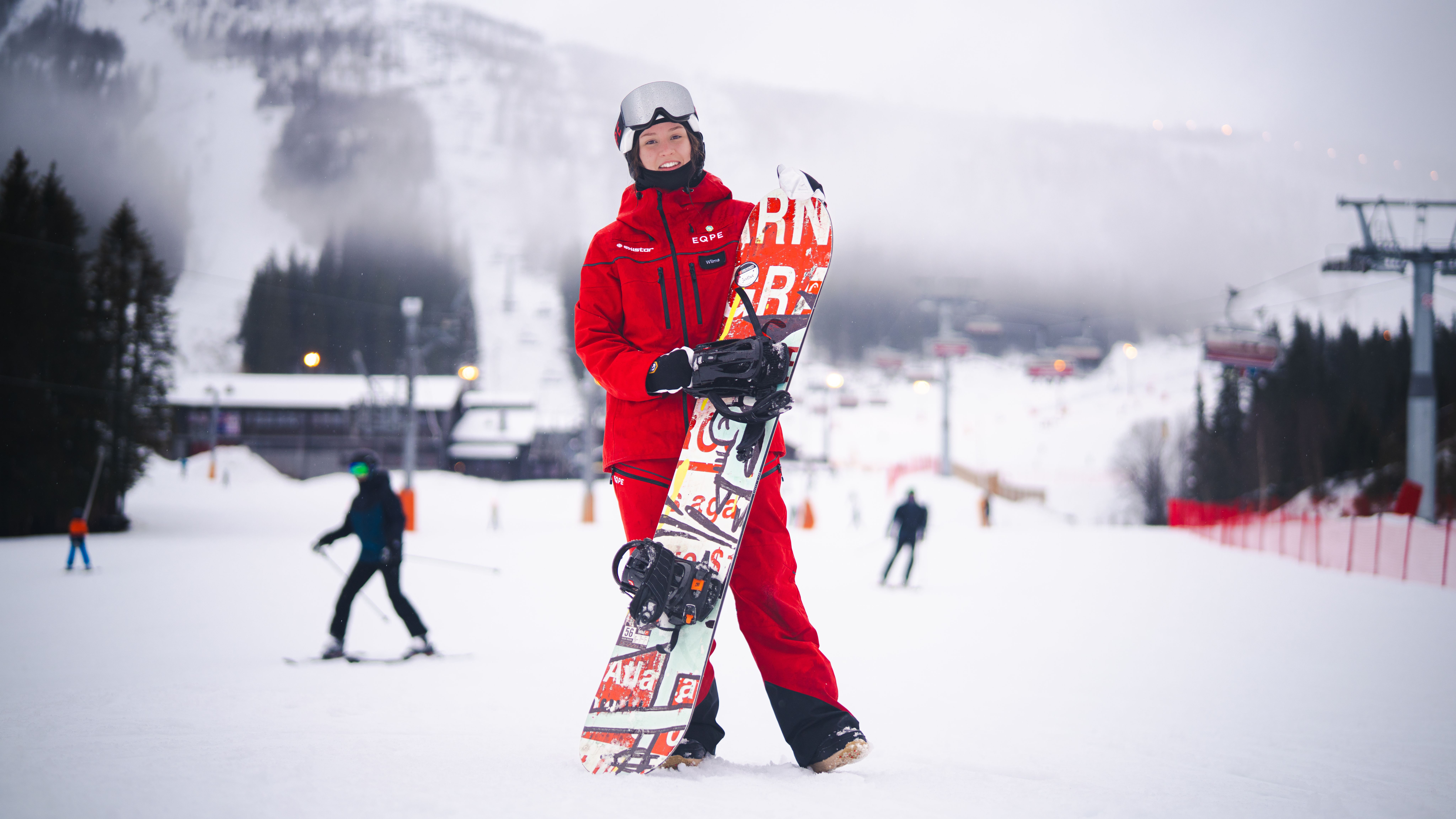 Snowboard instructor Wilma in Hemsedal ski resort