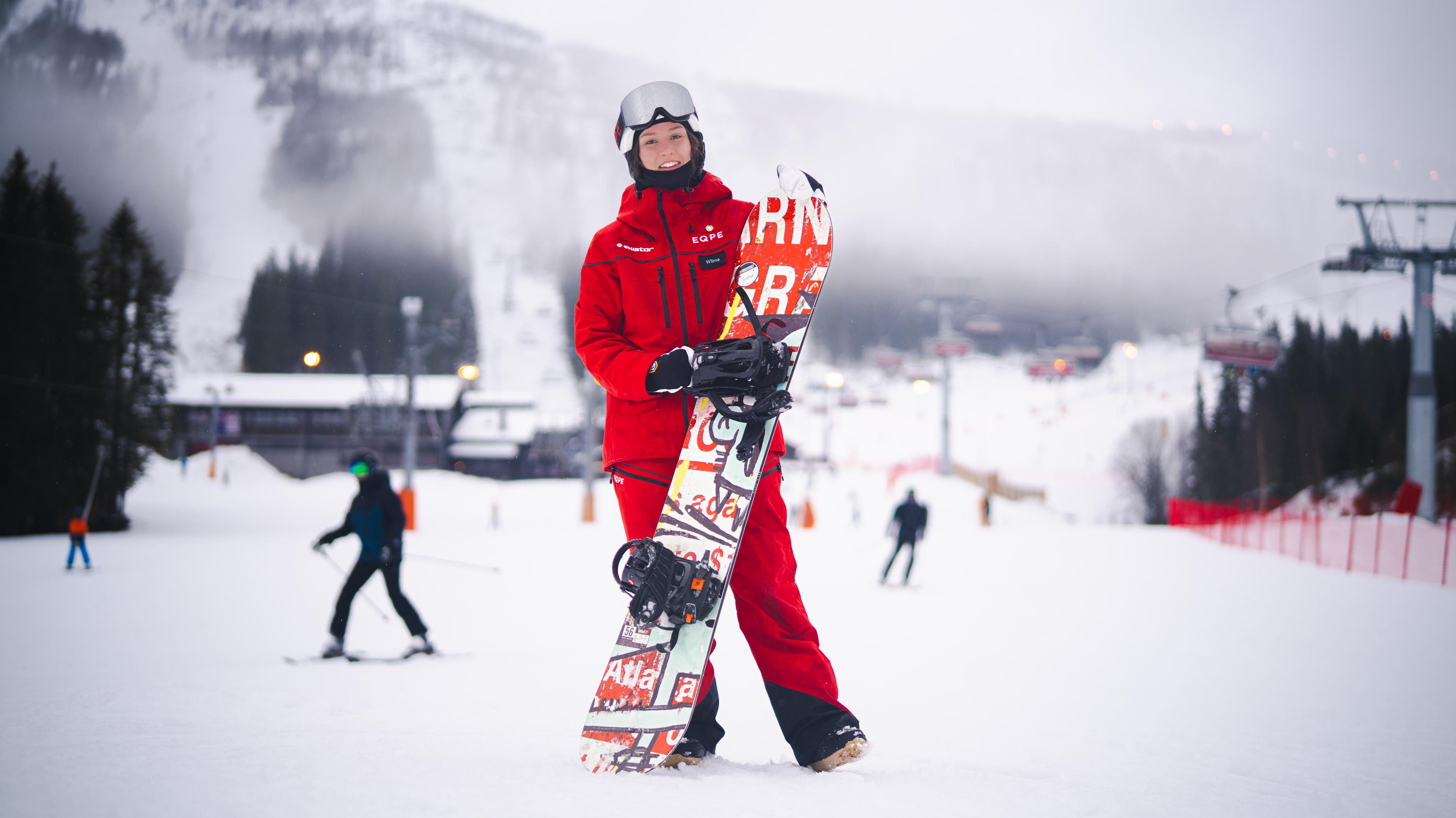 Snowboard instructor Wilma in Hemsedal ski resort
