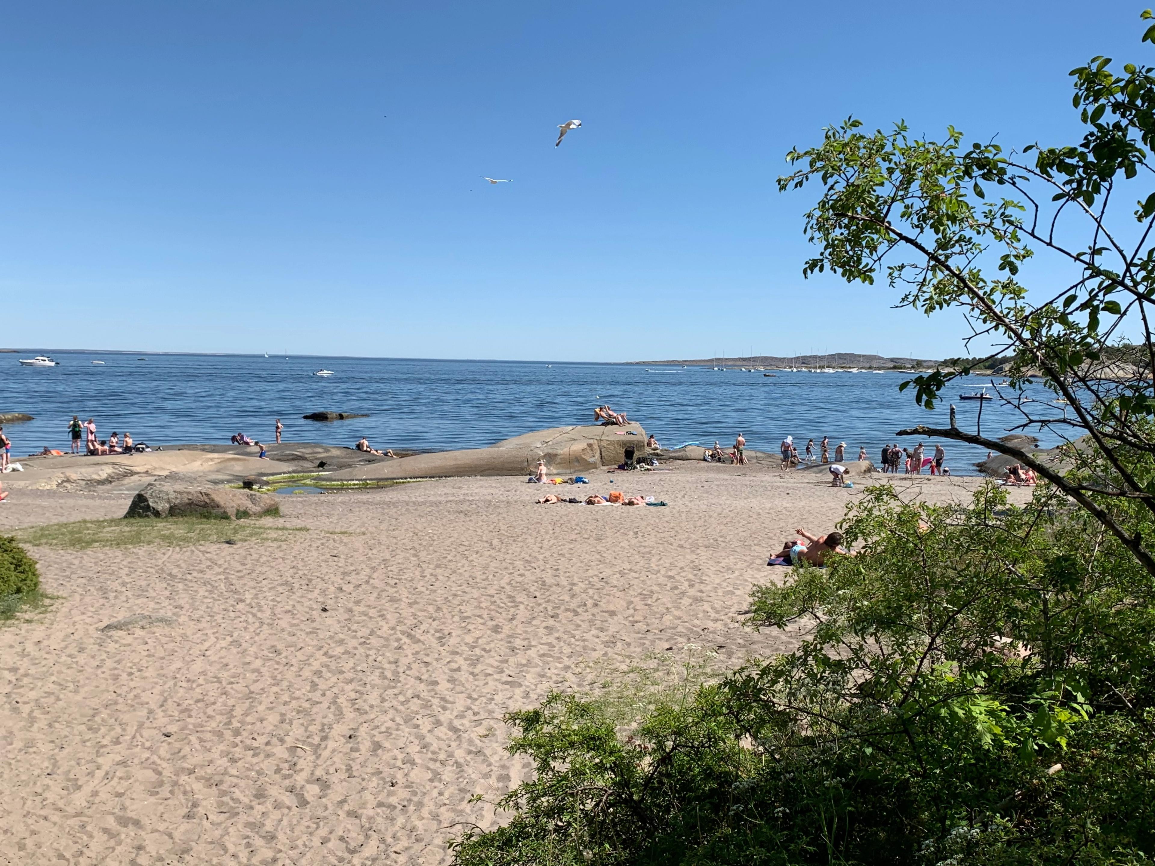 Nydelige Lilleskagen badestrand i Færder på Østlandet