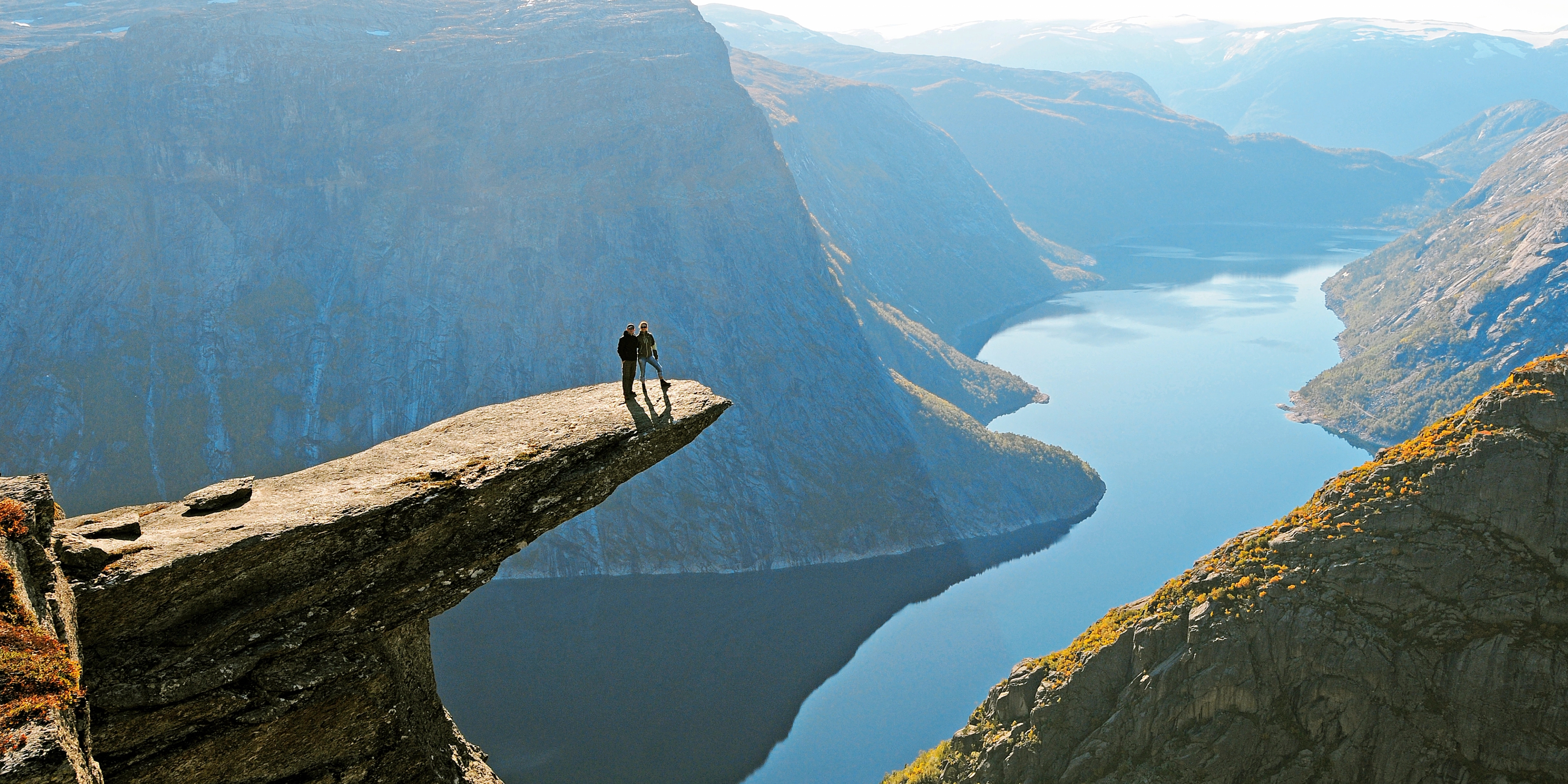 Hiking to Trolltunga in Fjord Norway