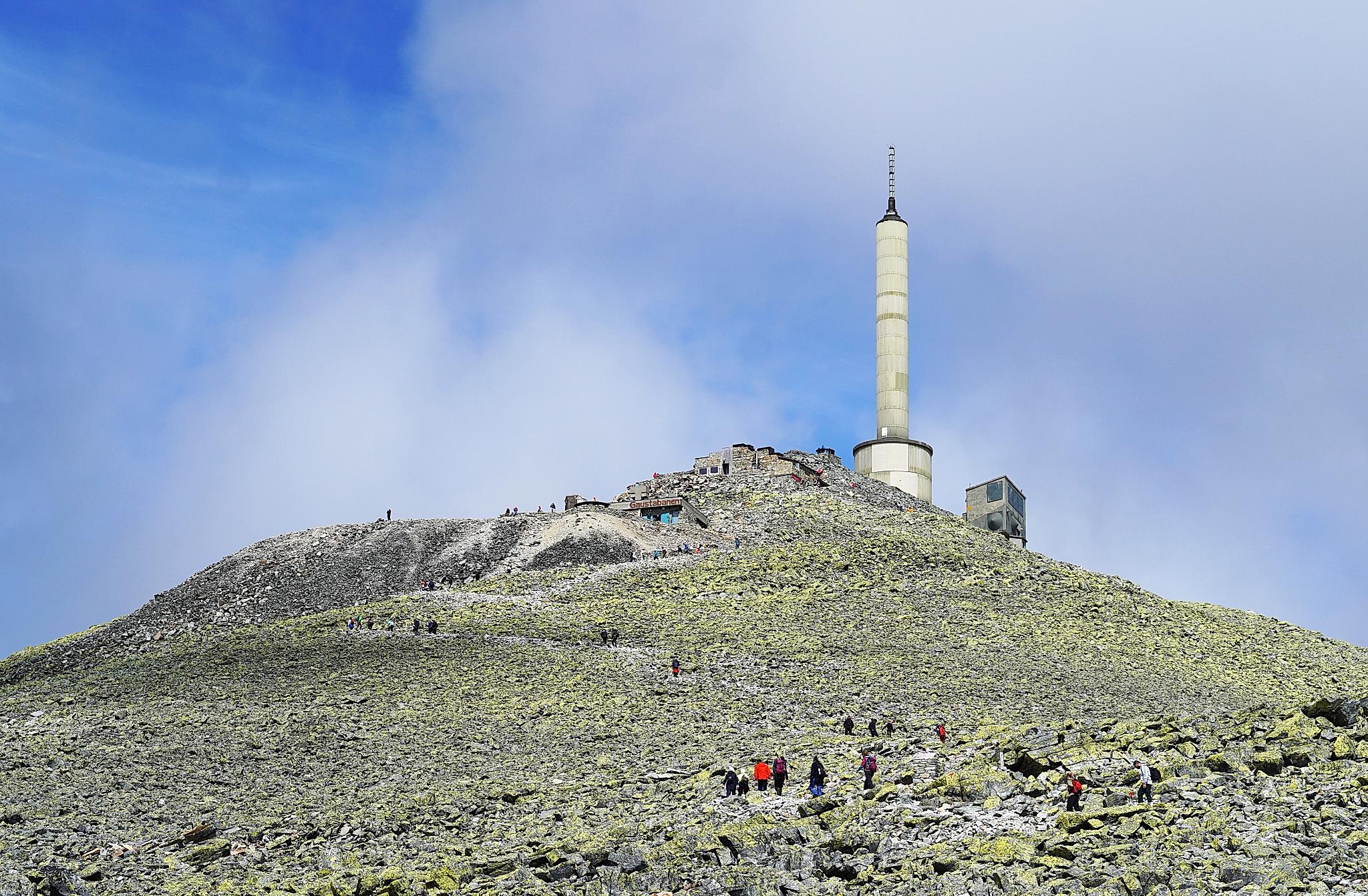 Gaustatoppen mountain top.