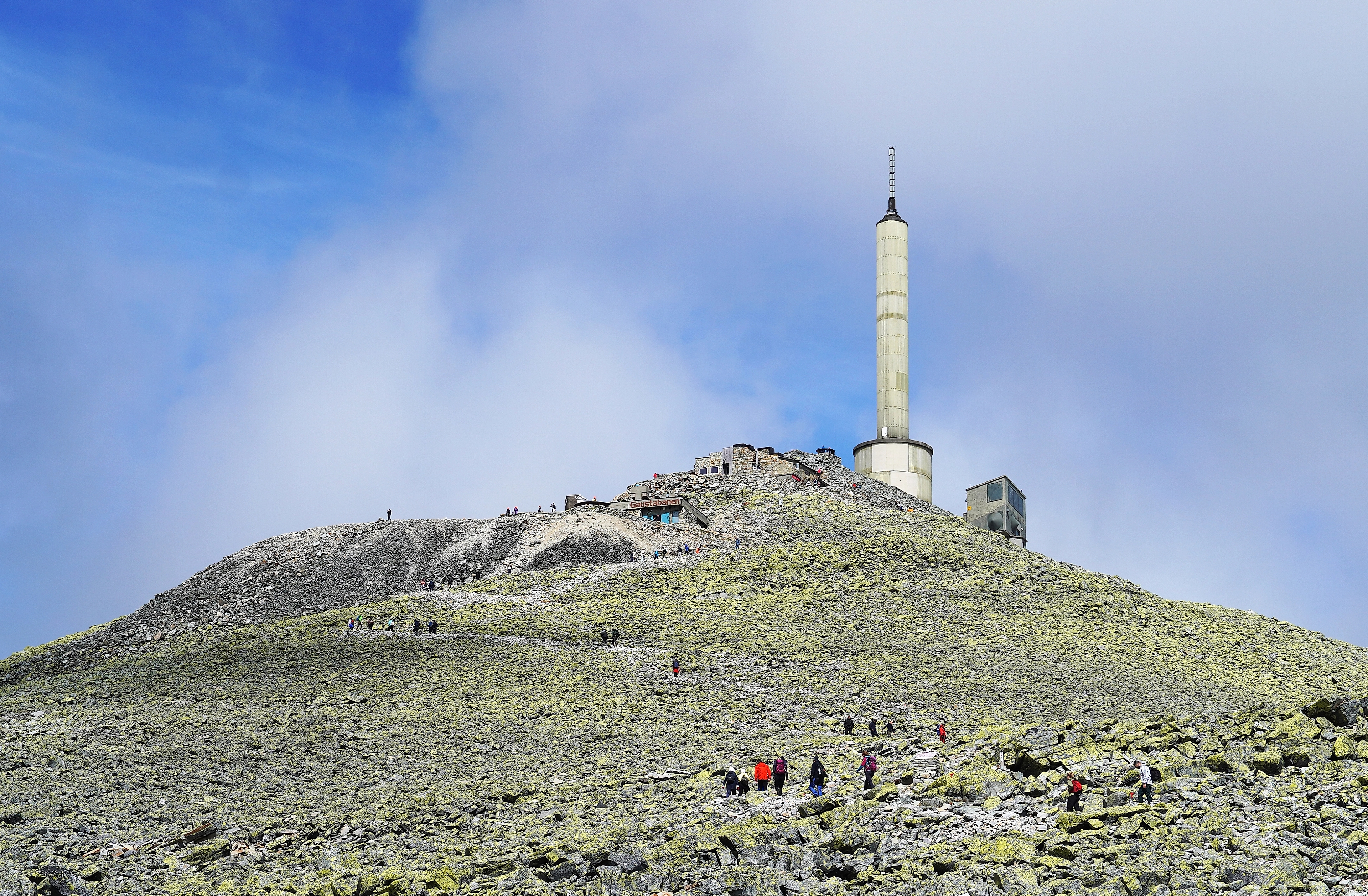 Gaustatoppen mountain top.