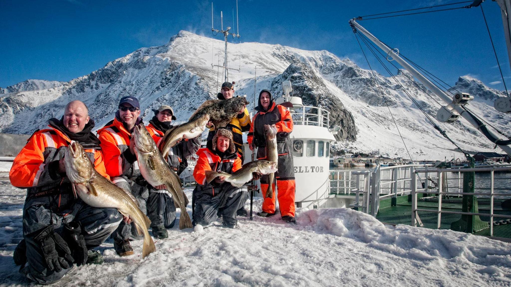 Winter fishing in Nusfjord