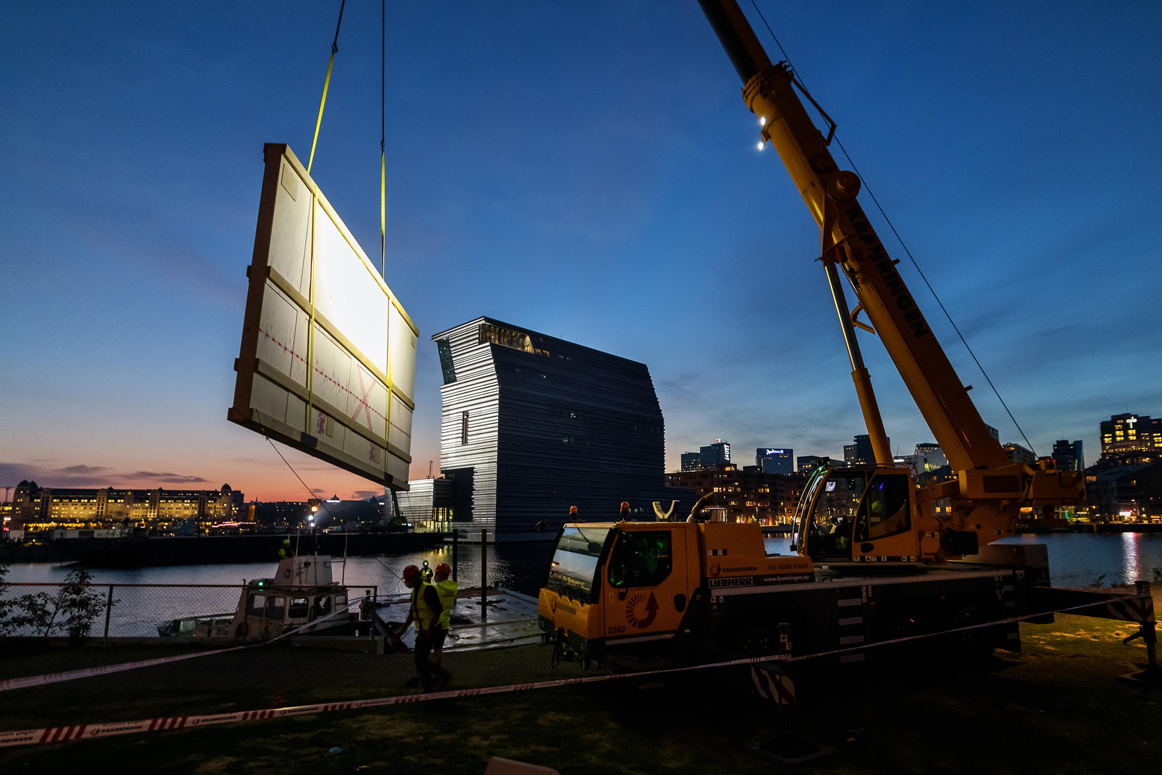 Moving Munch's art into its new home in Oslo, Eastern Norway