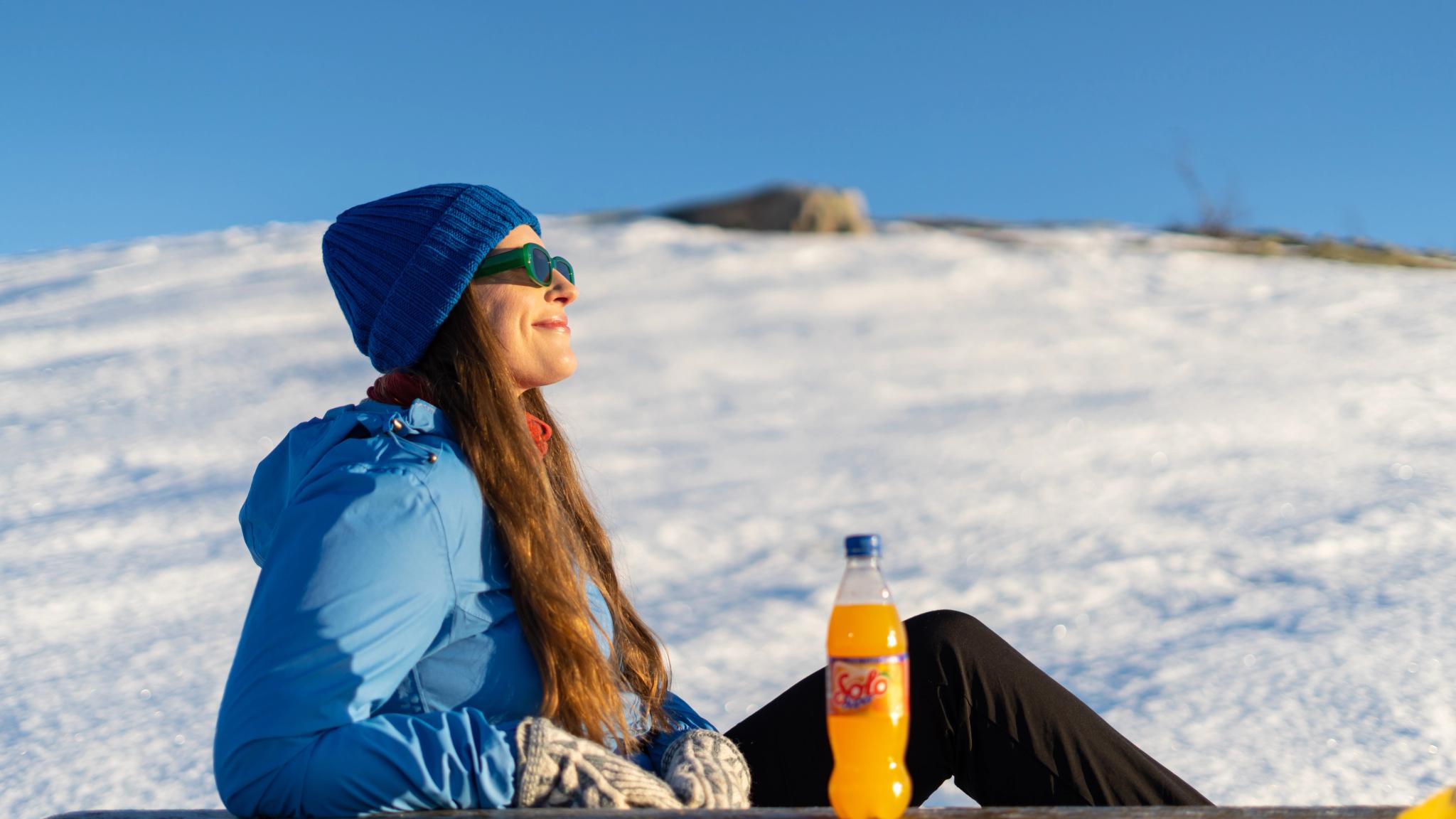 Woman enjoying the sun in the Easter