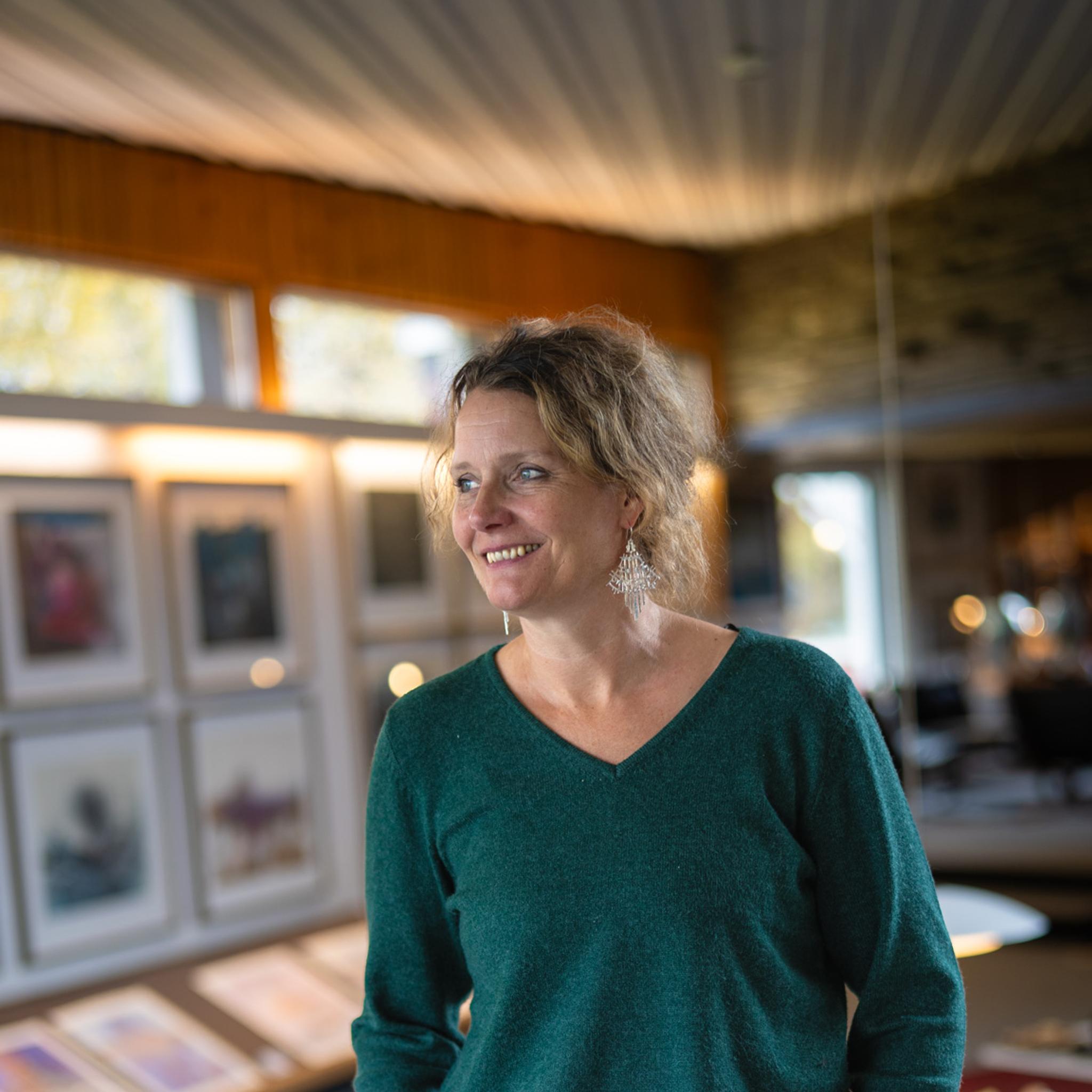 Portrait of Sunniva Juhls at Juhls Silver Gallery