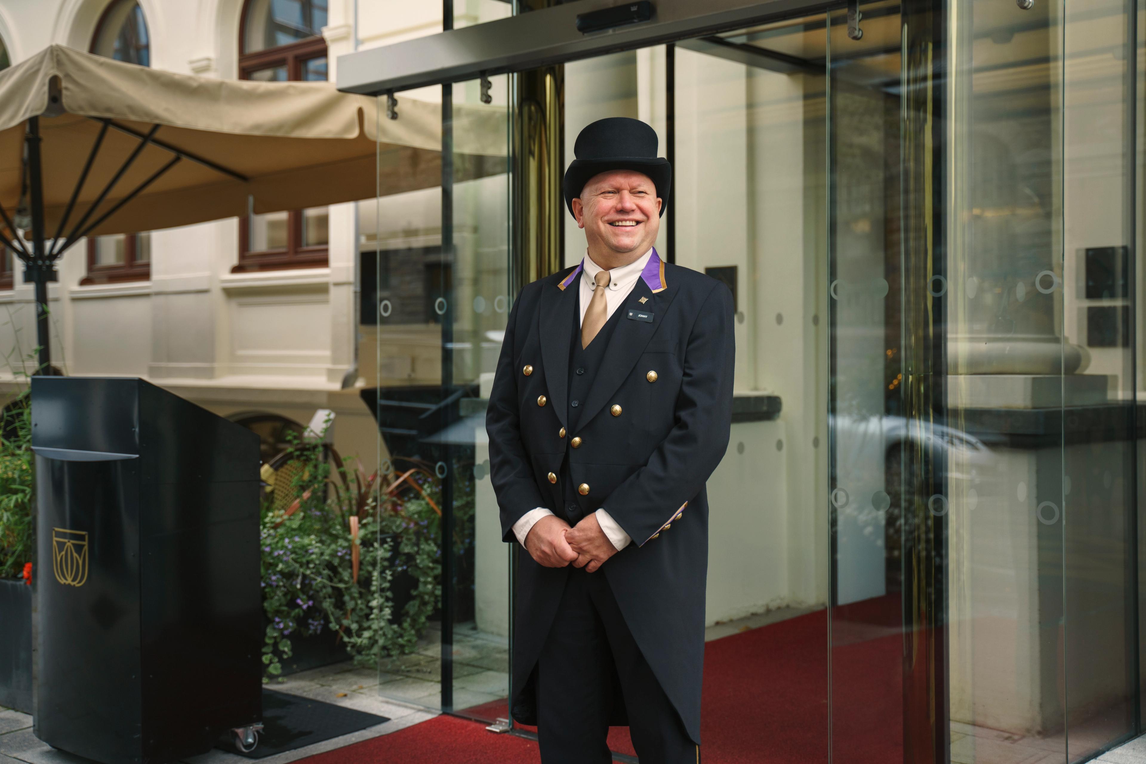 Doorman at the Britannia Hotel in Trondheim