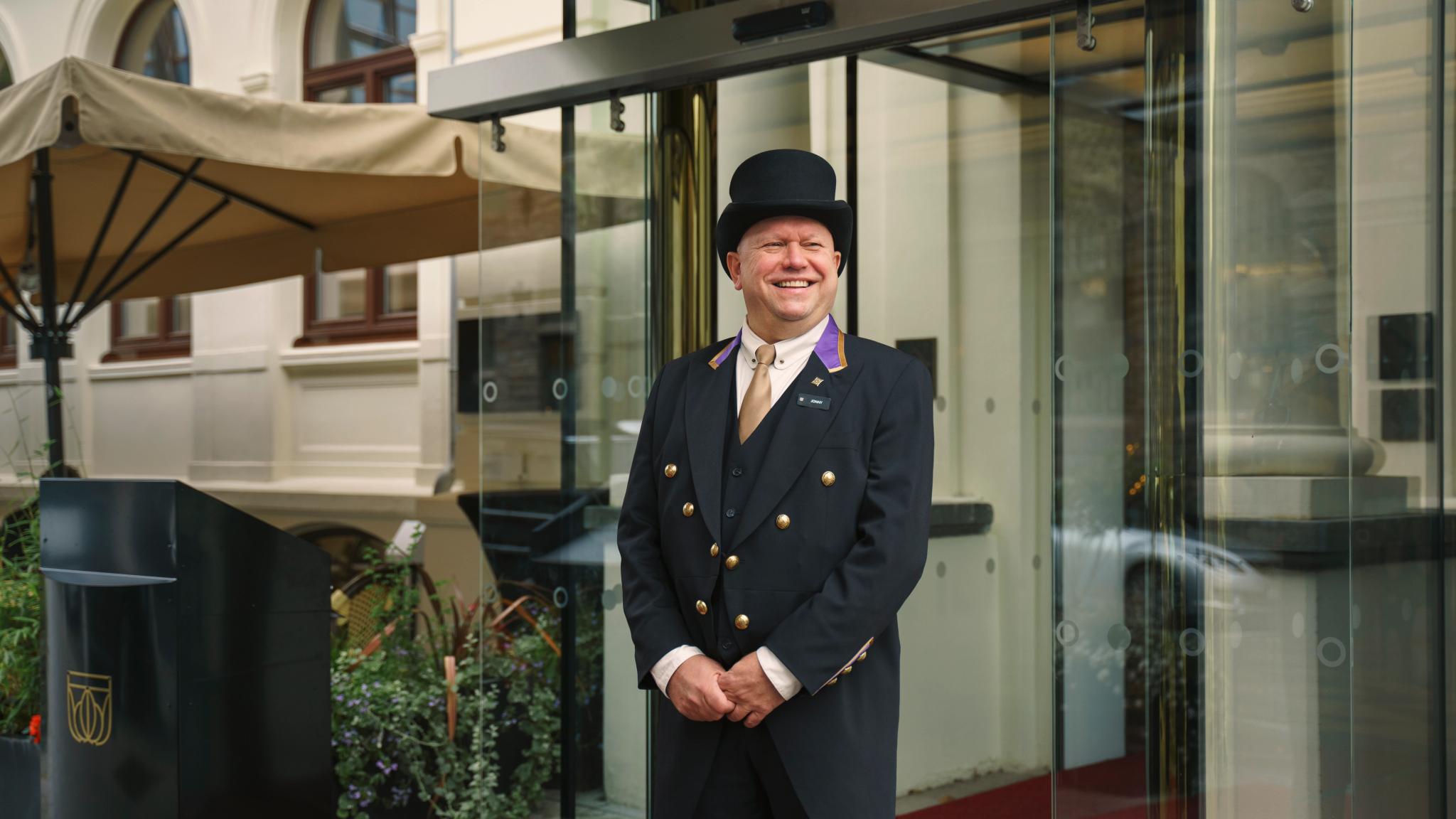 Doorman at the Britannia Hotel in Trondheim