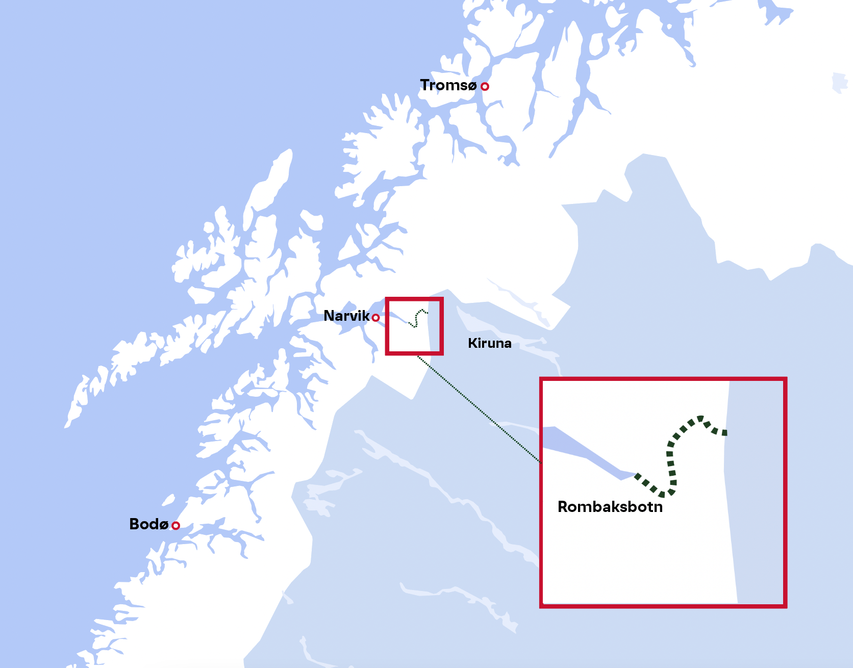 Across Norway hiking map – Narvik