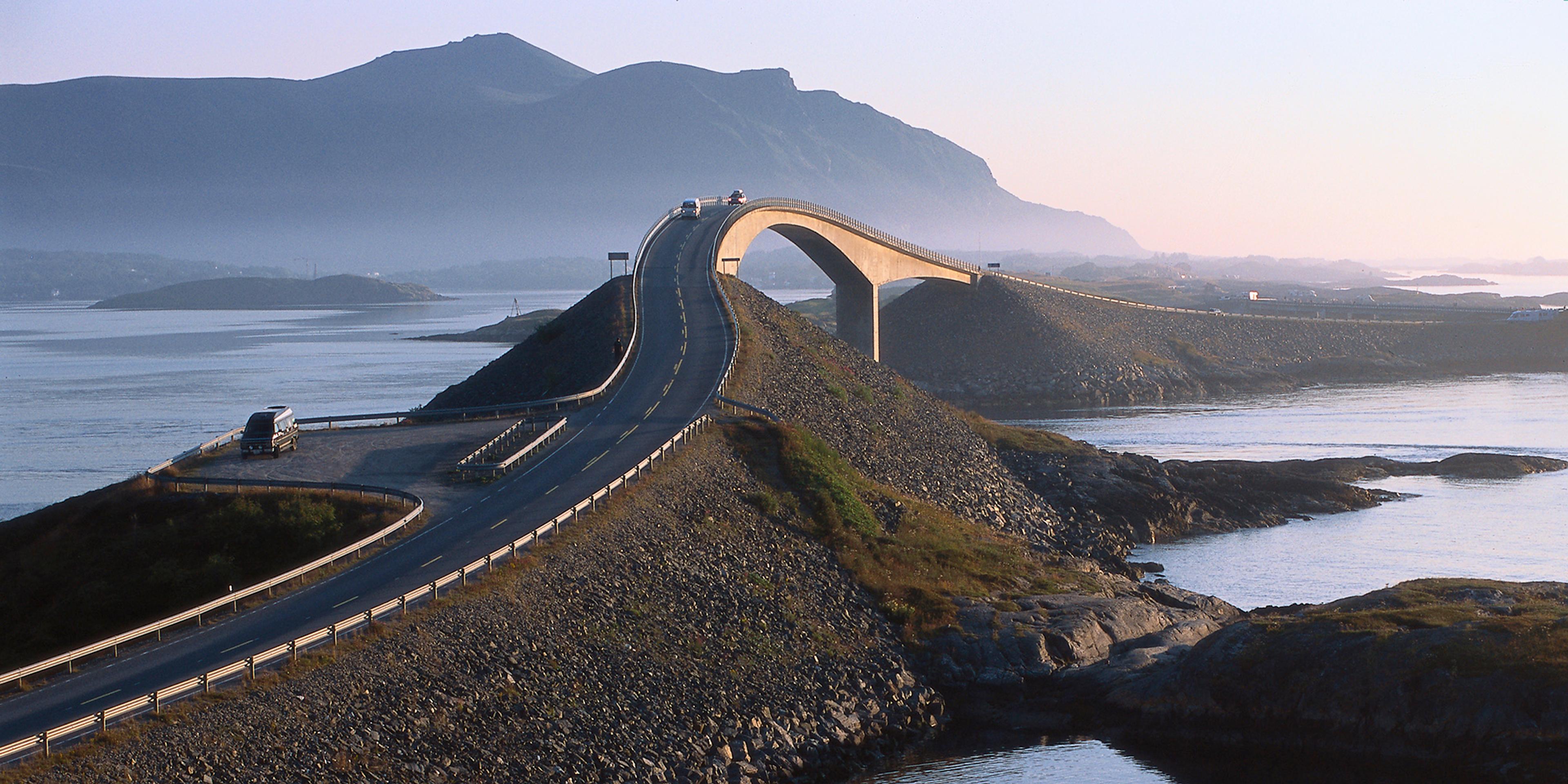 The Norwegian Scenic Route Atlanterhavsvegen in Northwest