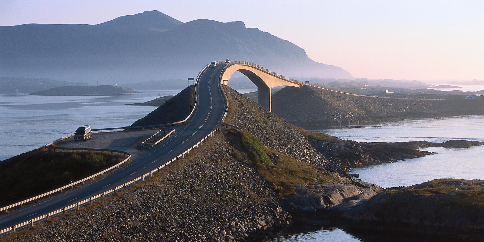 The Norwegian Scenic Route Atlanterhavsvegen in Northwest