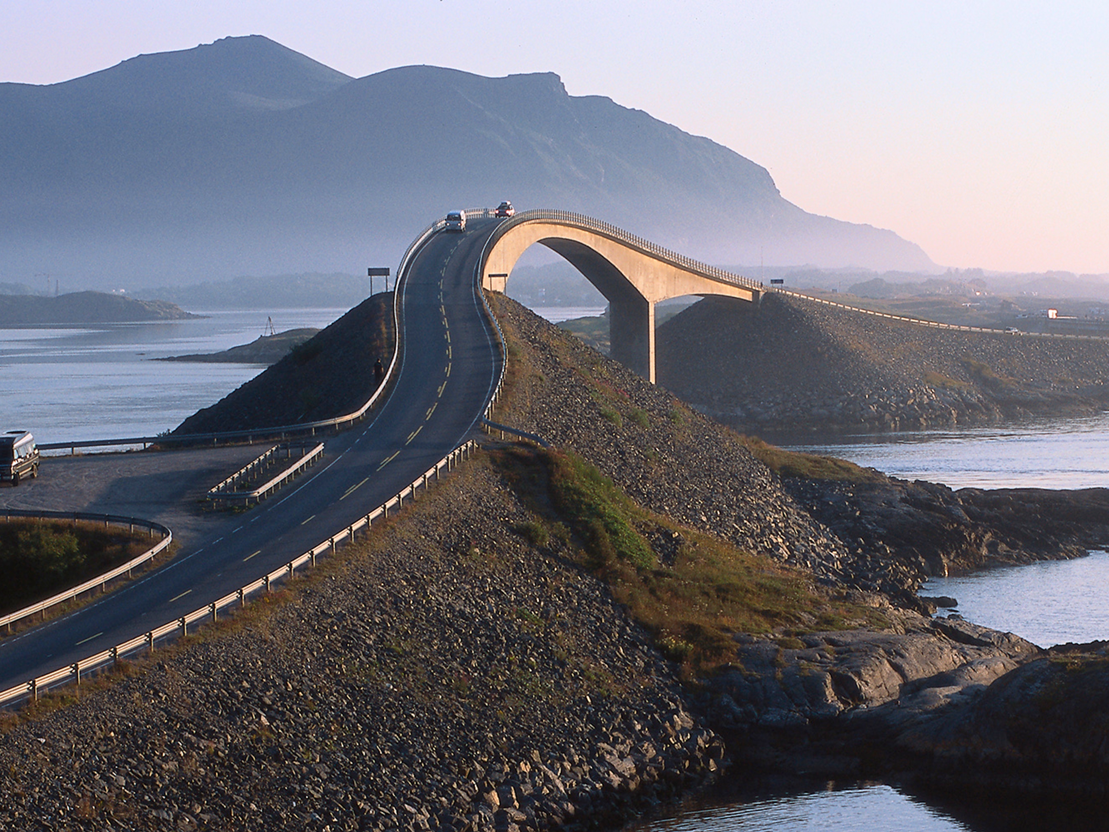 The Norwegian Scenic Route Atlanterhavsvegen in Northwest