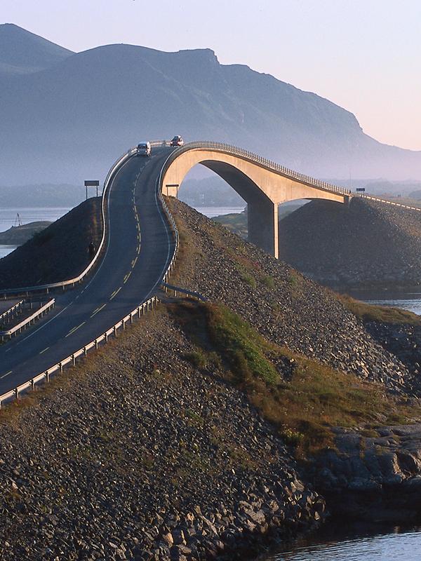 The Norwegian Scenic Route Atlanterhavsvegen in Northwest